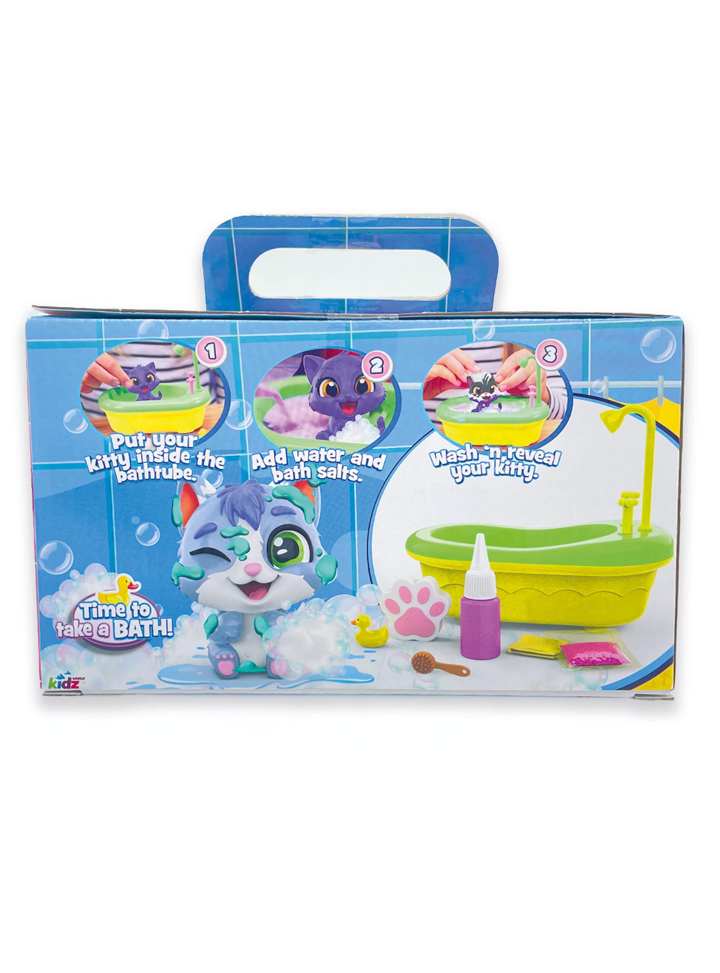 Set Figura Washy Kitties Sorpresa con Bañera 9 Piezas-3