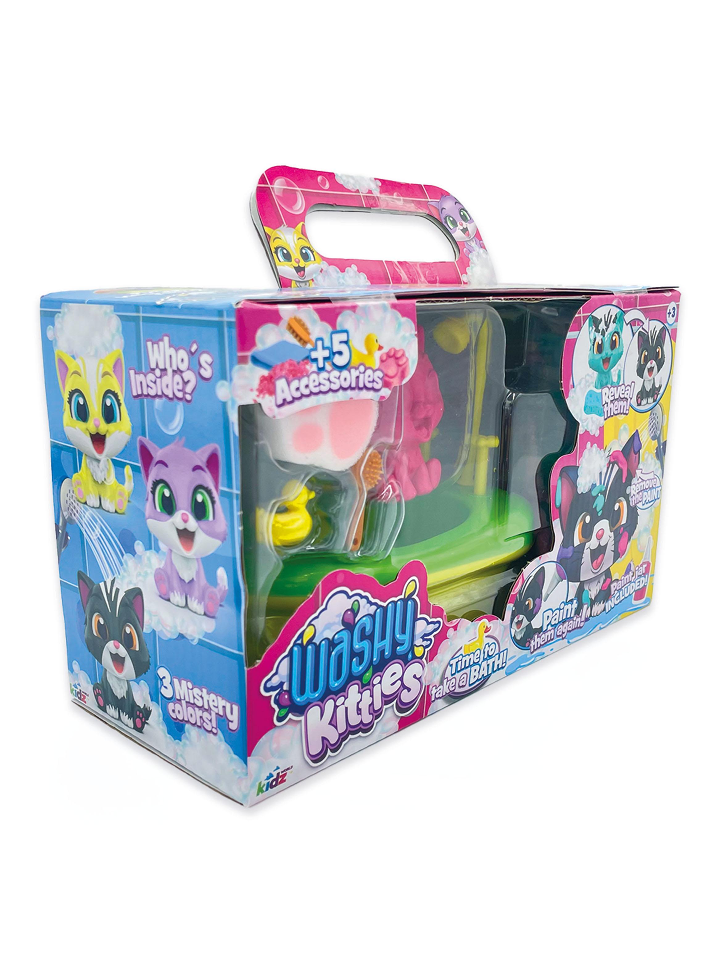 Set Figura Washy Kitties Sorpresa con Bañera 9 Piezas-2