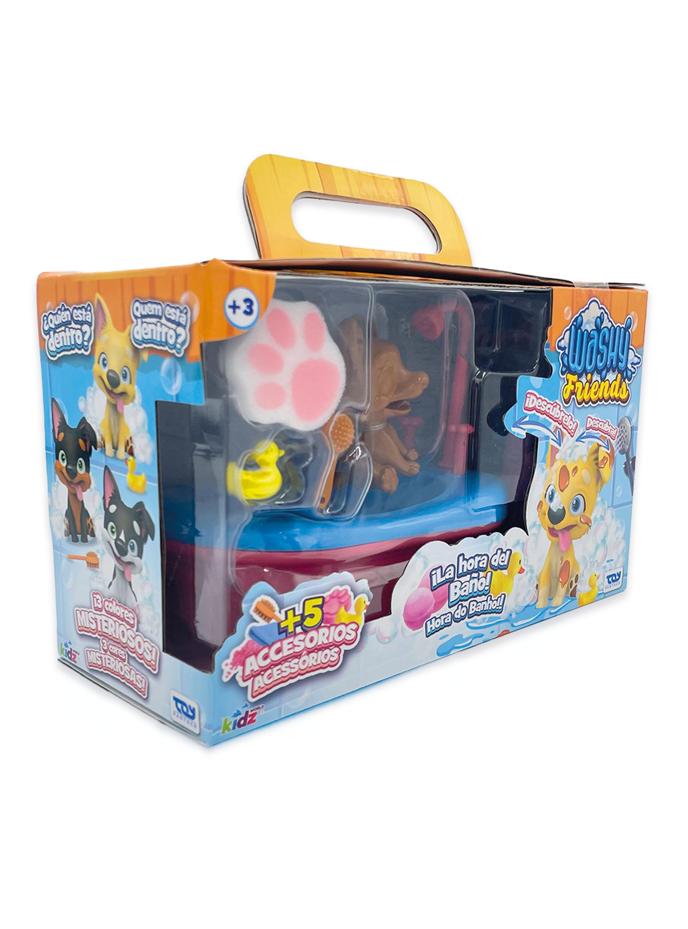 Set Figura Washy Friends Sorpresa con Bañera 8 Piezas-2