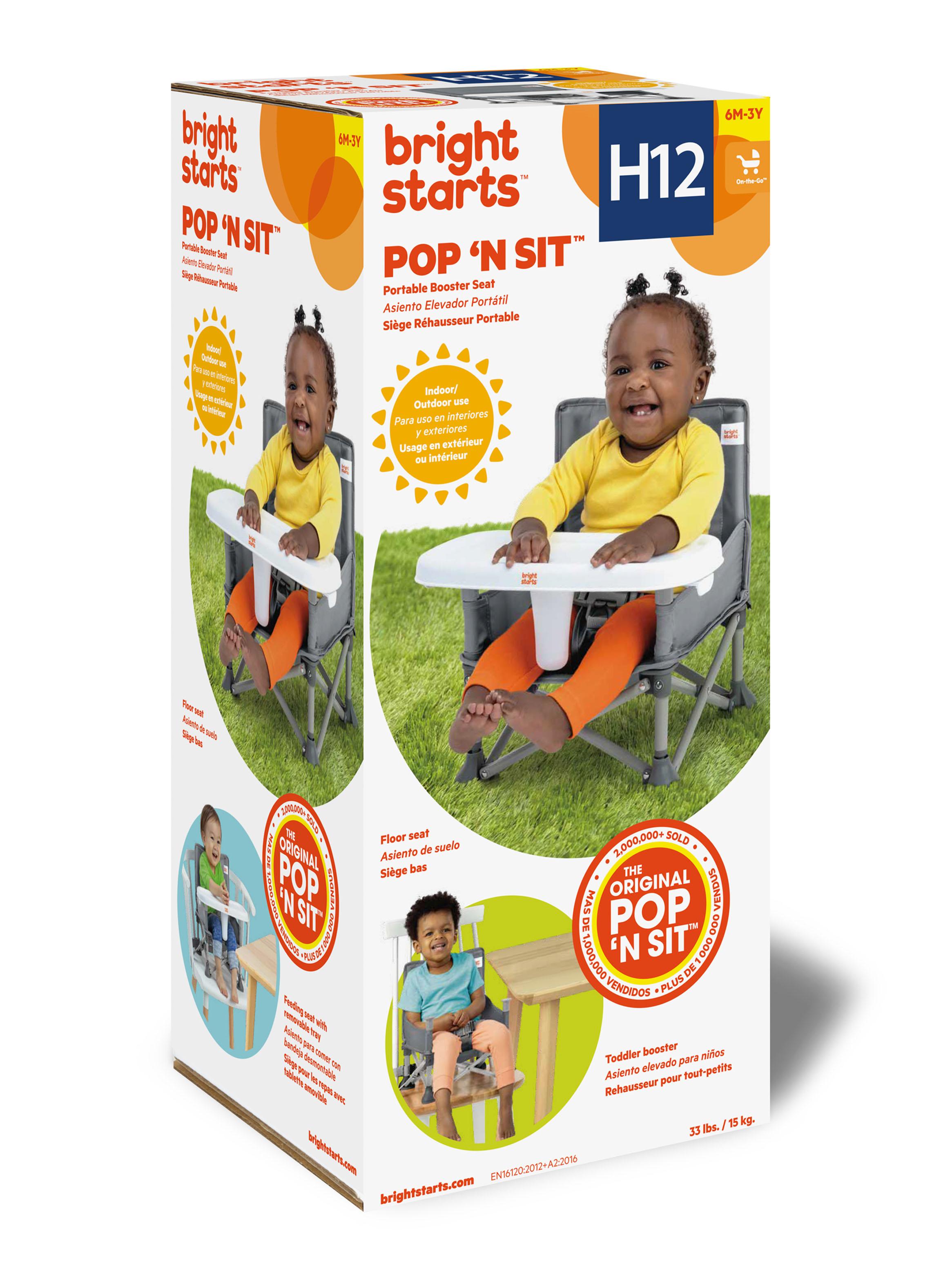 Silla Tipo Booster Pop N Sit Gris-4