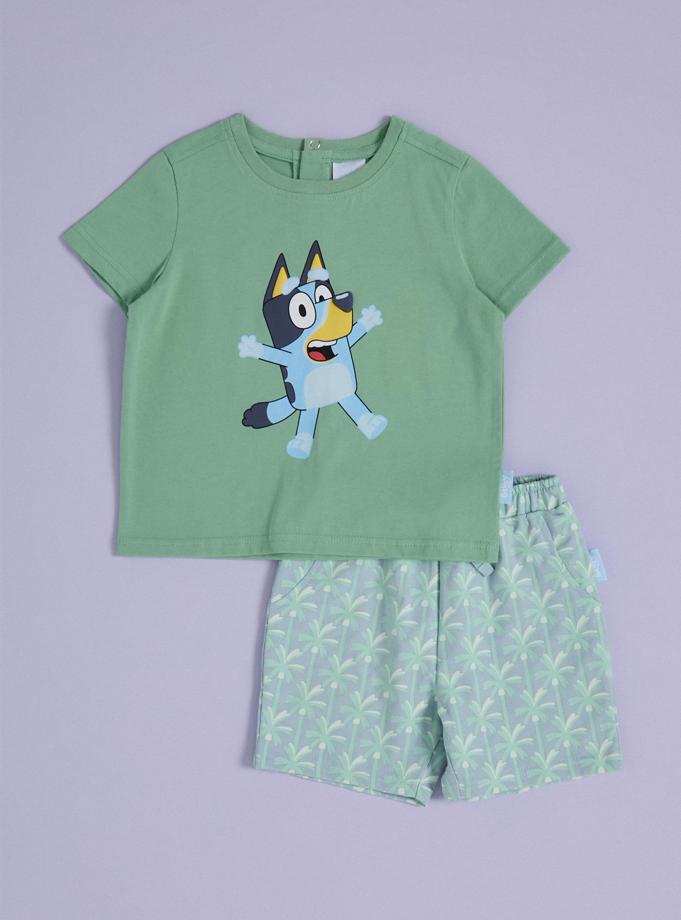 Conjunto Short y Polera Bluey de Algodón-0