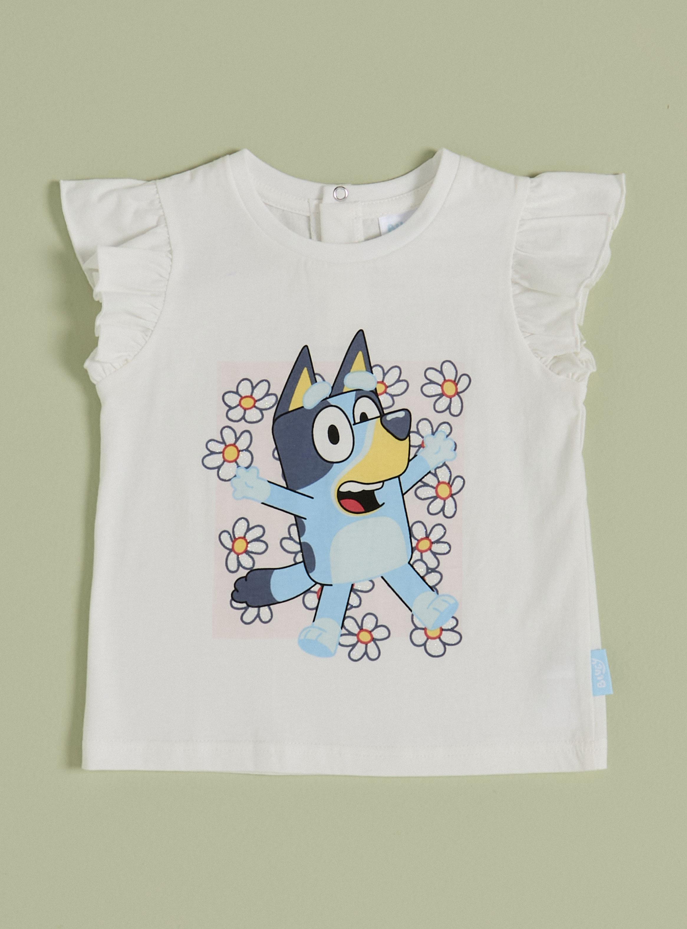 Polera Estampado Bluey con Brillos-0