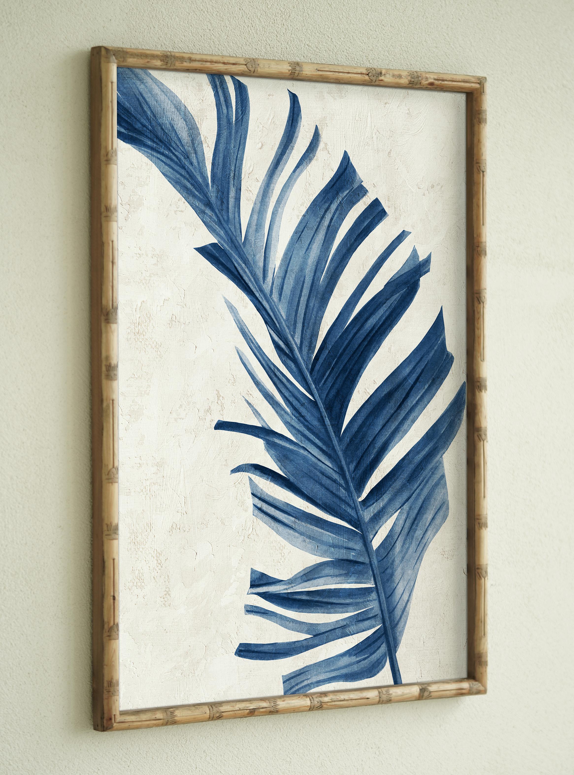 Set de 2 Cuadros Palm Azul 1-5