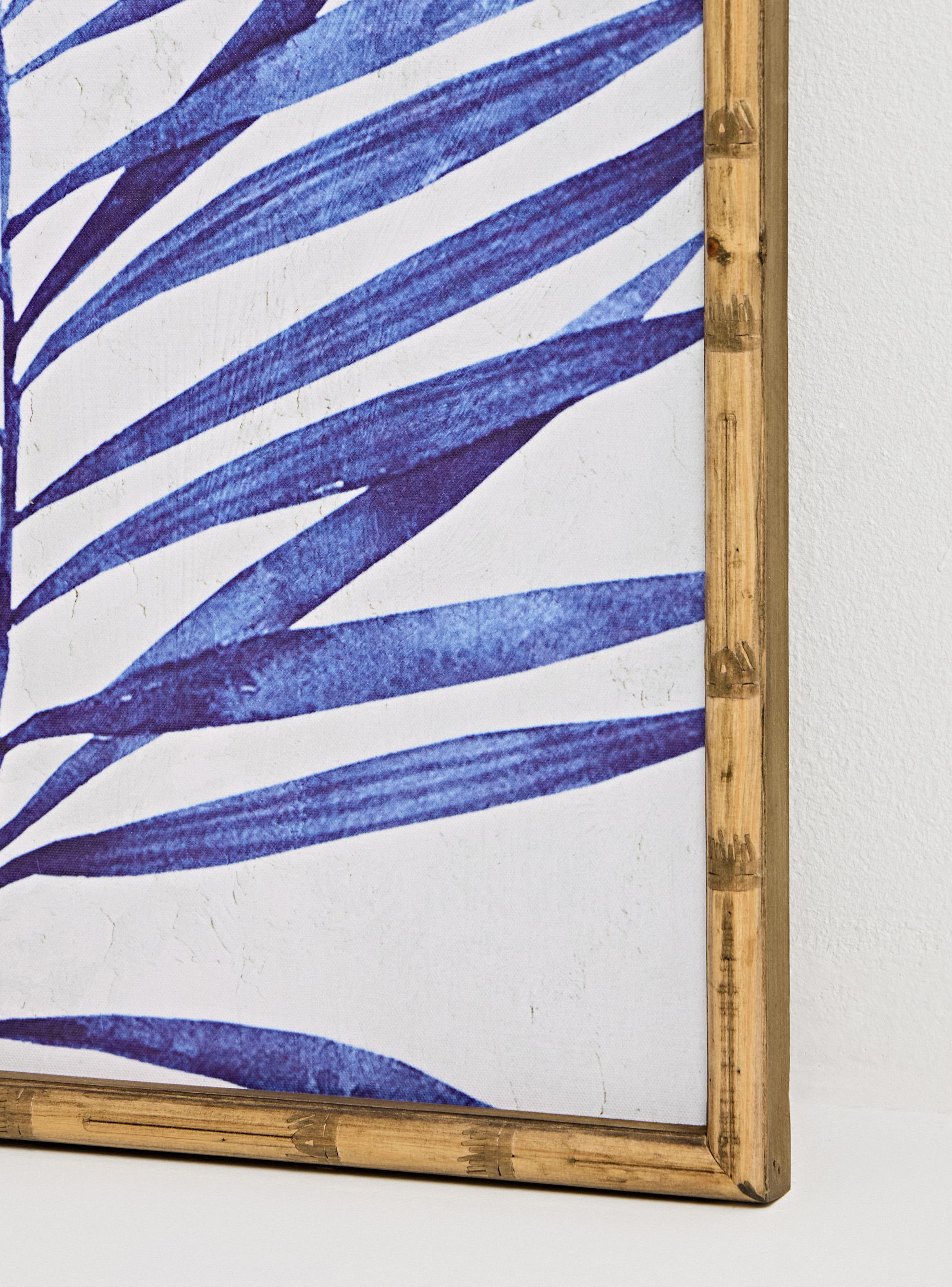 Set de 2 Cuadros Palm Azul 1-2