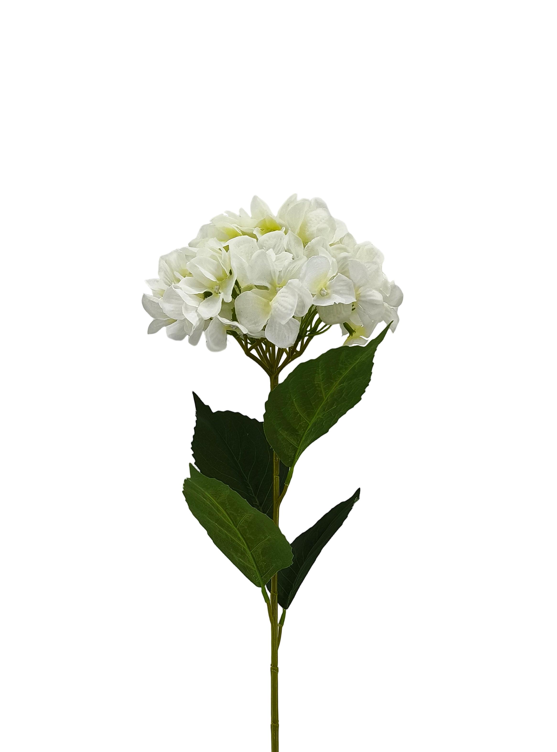 Set de 2 Flores Hortensia 80 cm Blanca-2