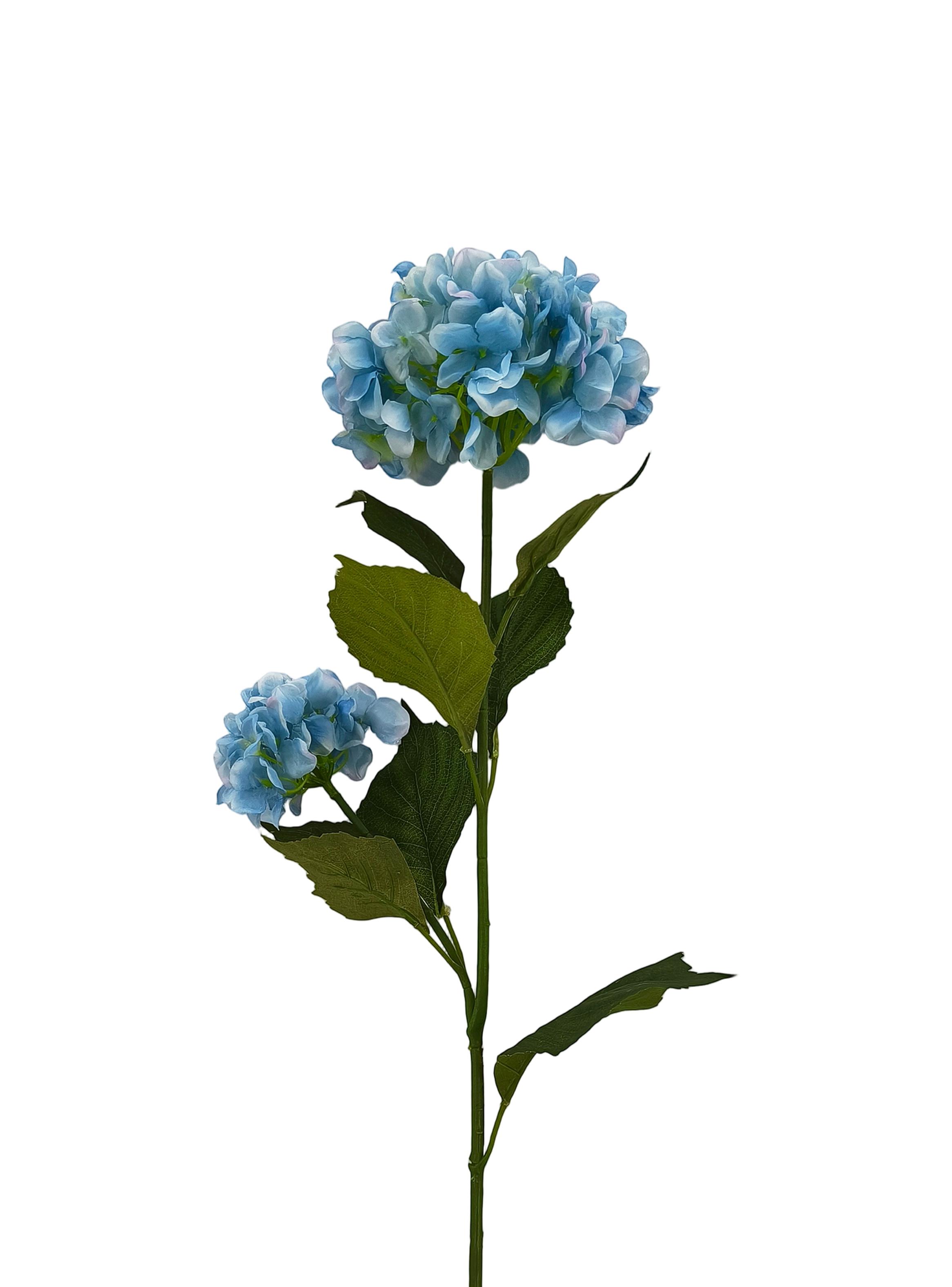 Set de 2 Flores Hortensia 80 cm Celeste-2