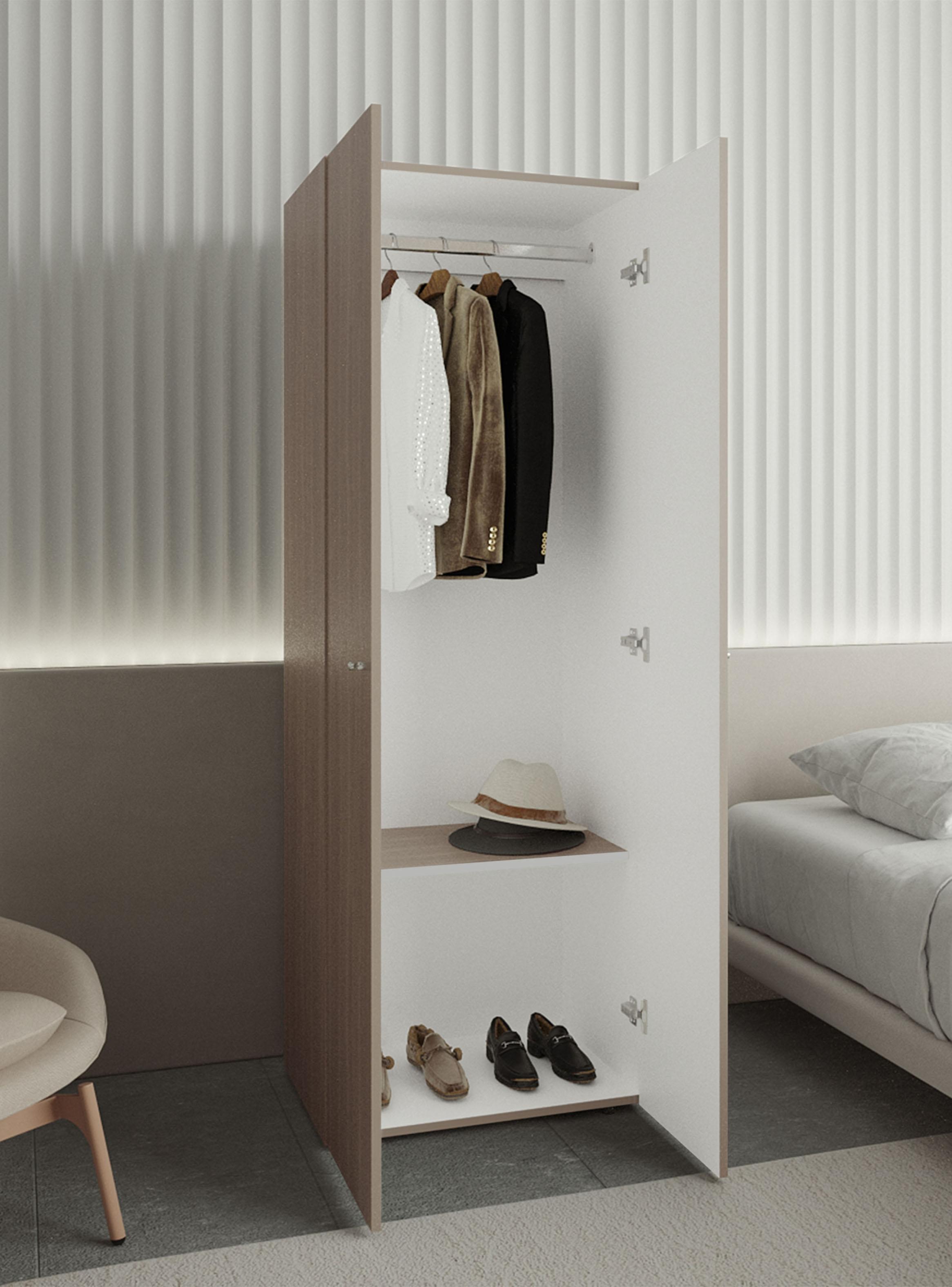 Clóset Colgador 2 Puertas 170x60x40.2 cm Bardolino-4