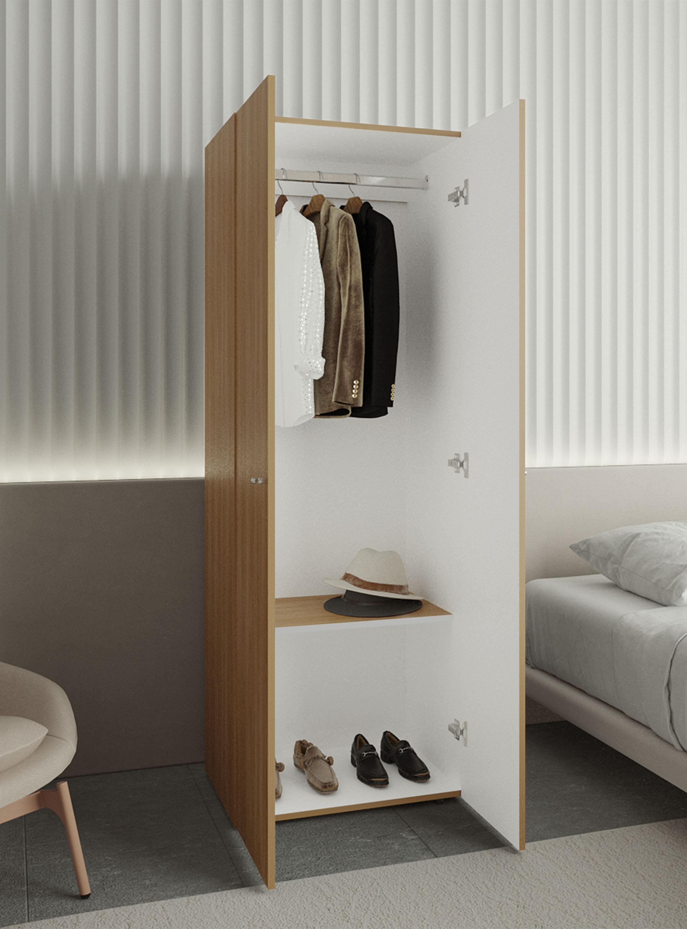 Clóset Colgador 2 Puertas 170x60x40.2 cm Fresno-4