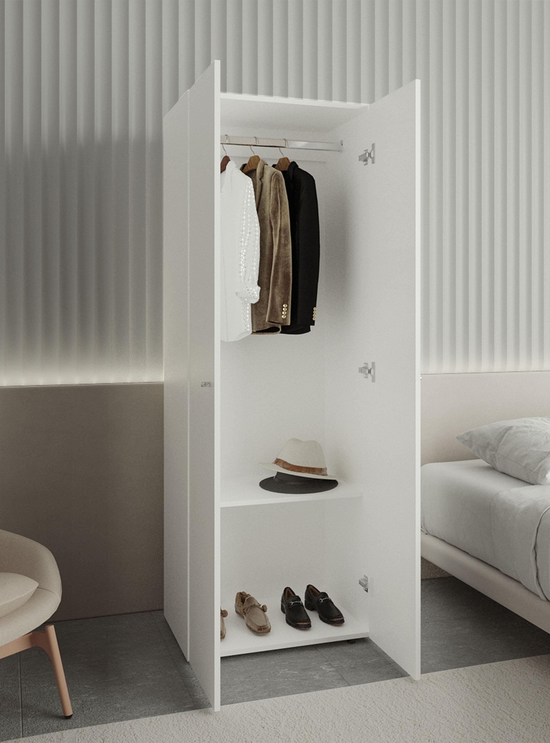 Clóset Colgador 2 Puertas 170x60x40.2 cm Blanco-4