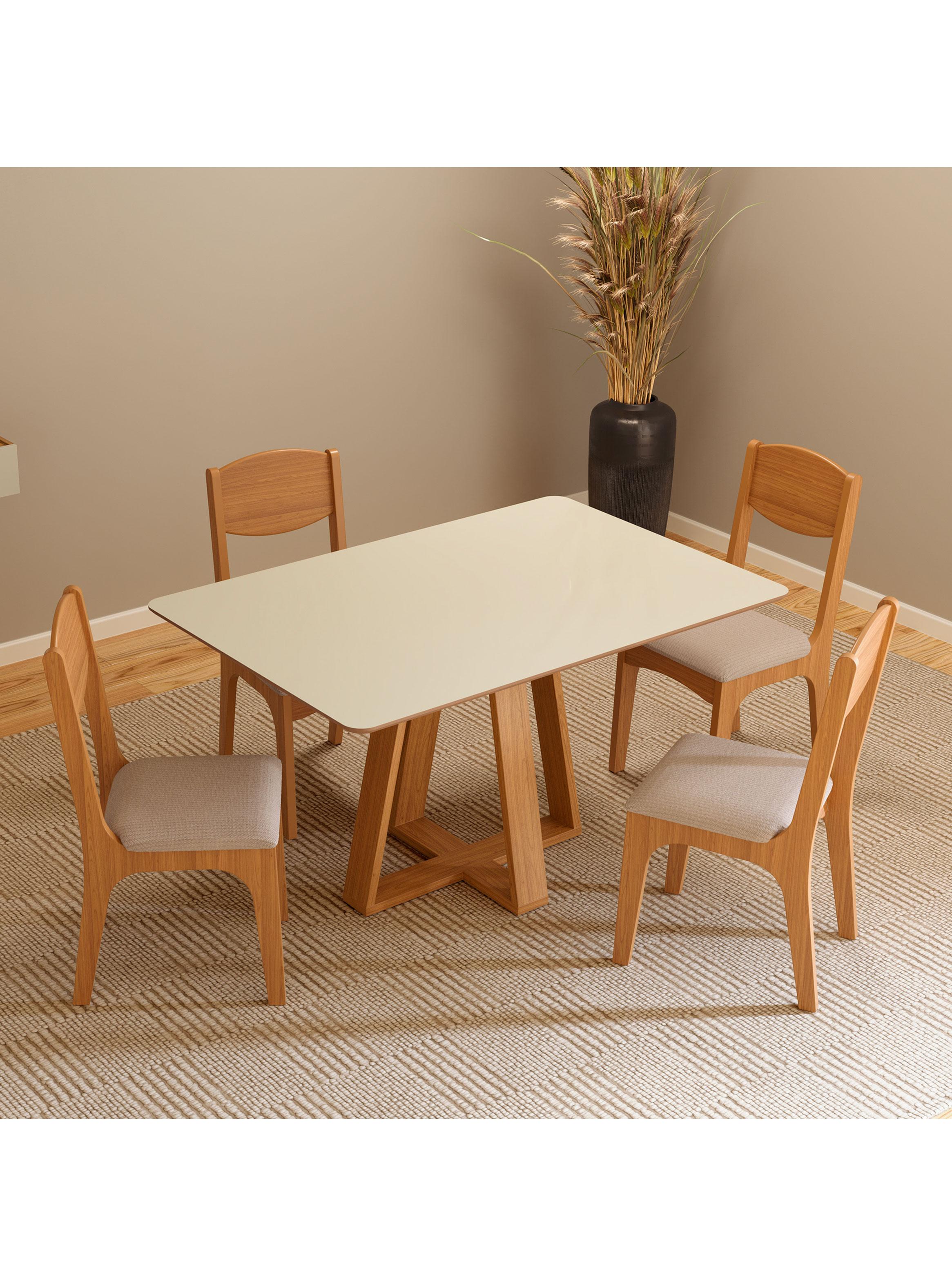 Juego de Comedor Tm 86 + 4 Sillas-3