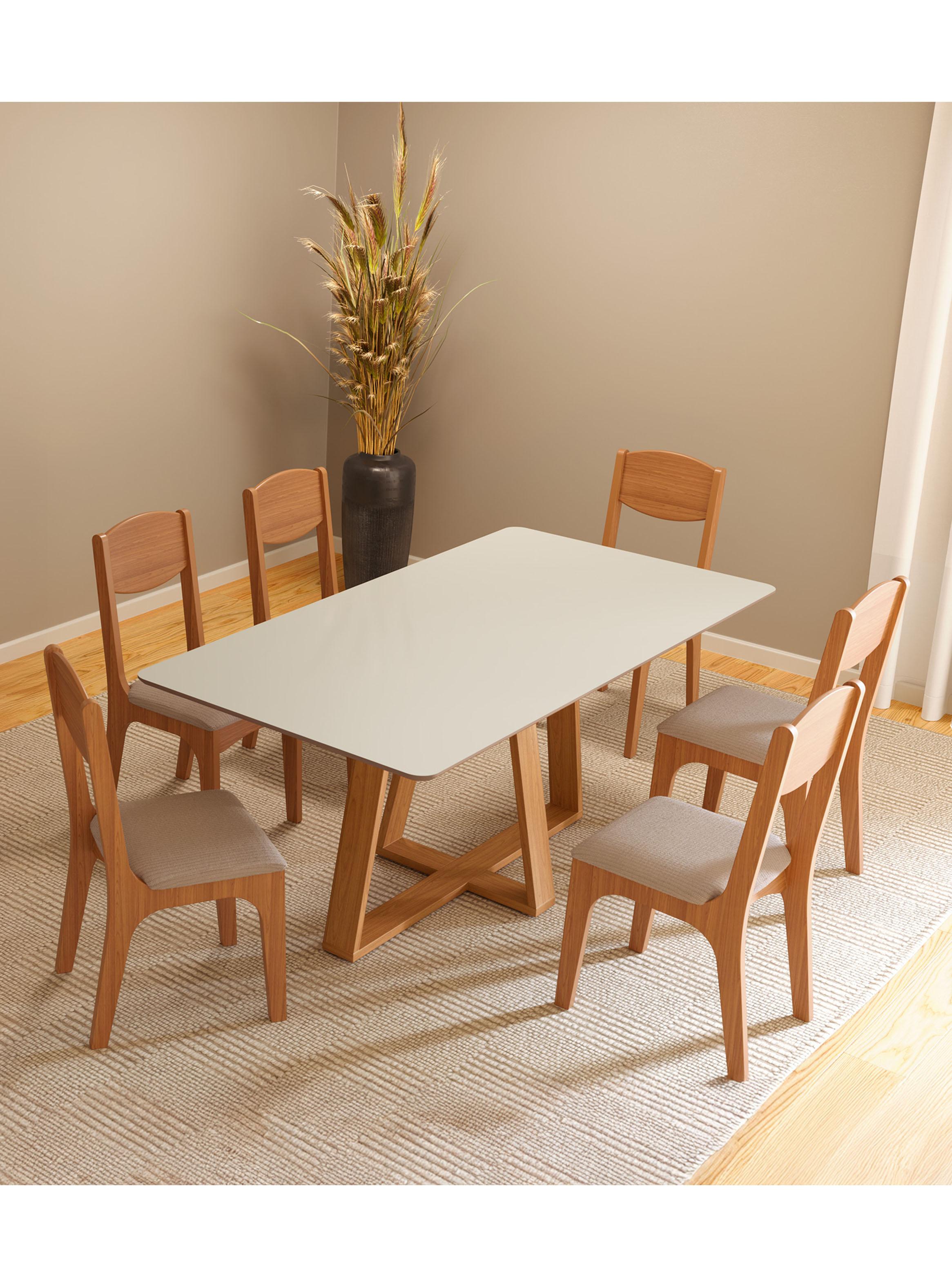 Juego de Comedor Tm 87 + 6 Sillas-3