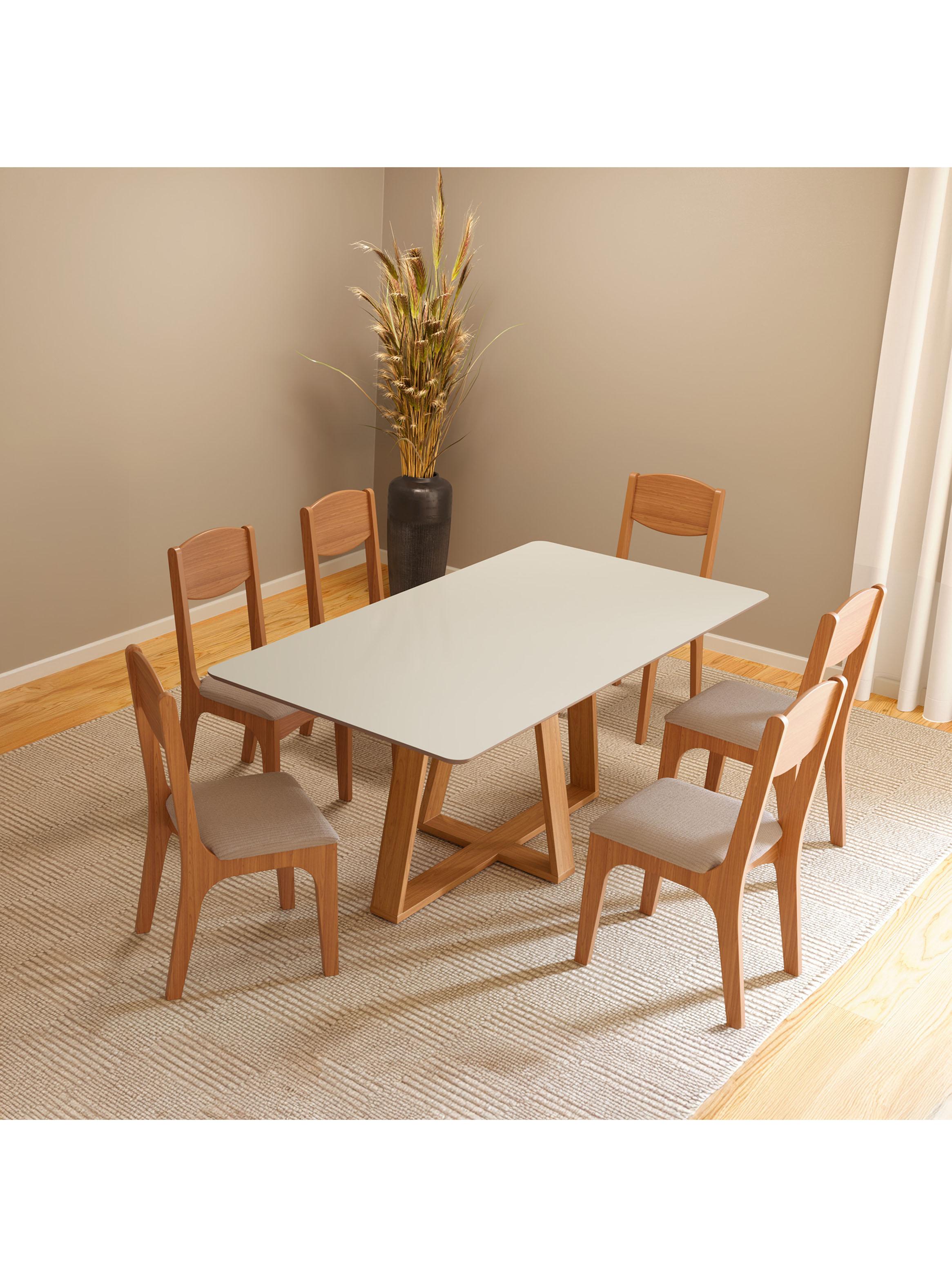 Juego de Comedor Tm 87 + 6 Sillas-3