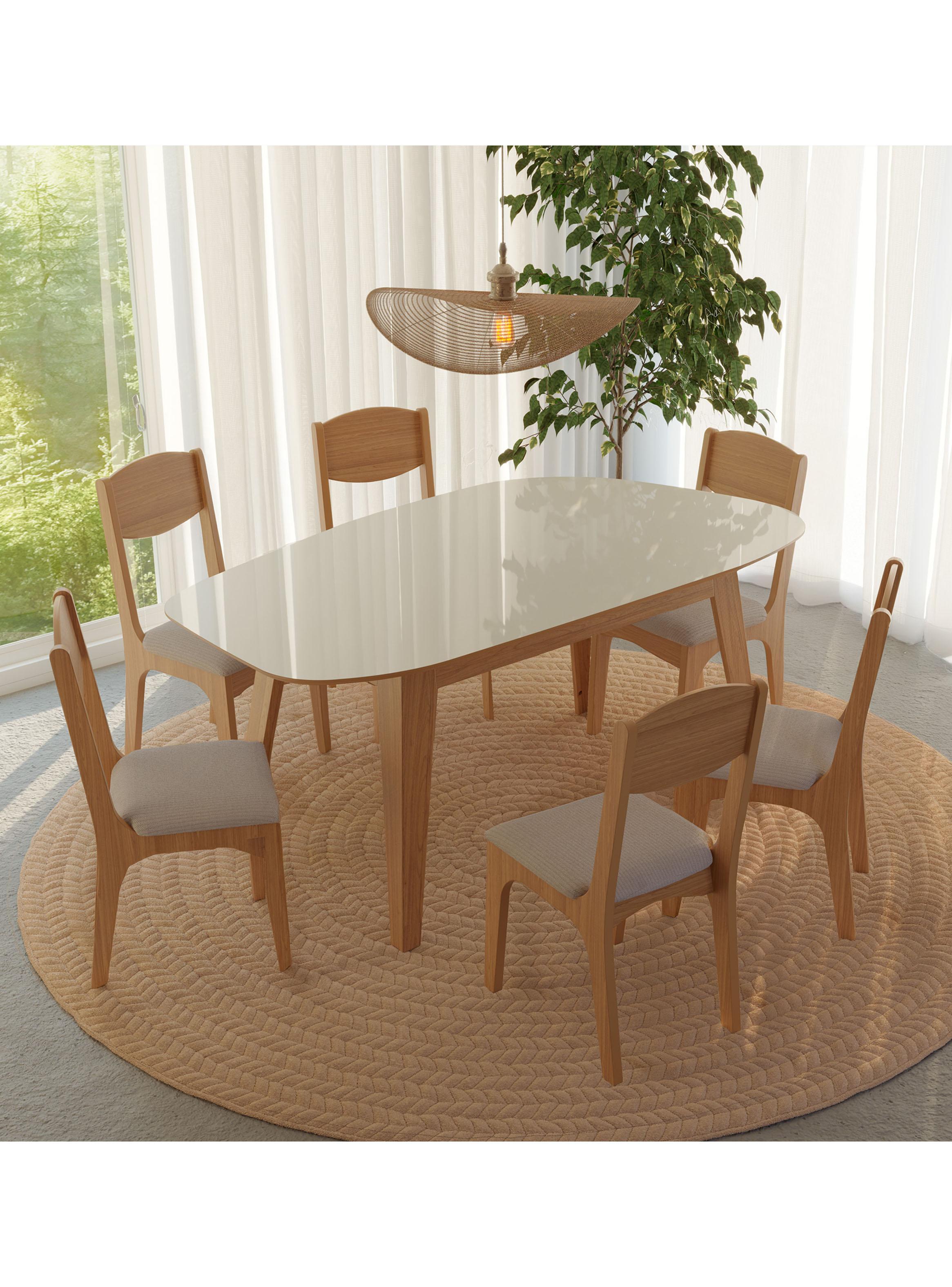 Juego de Comedor Tm 88 + 6 Sillas-4