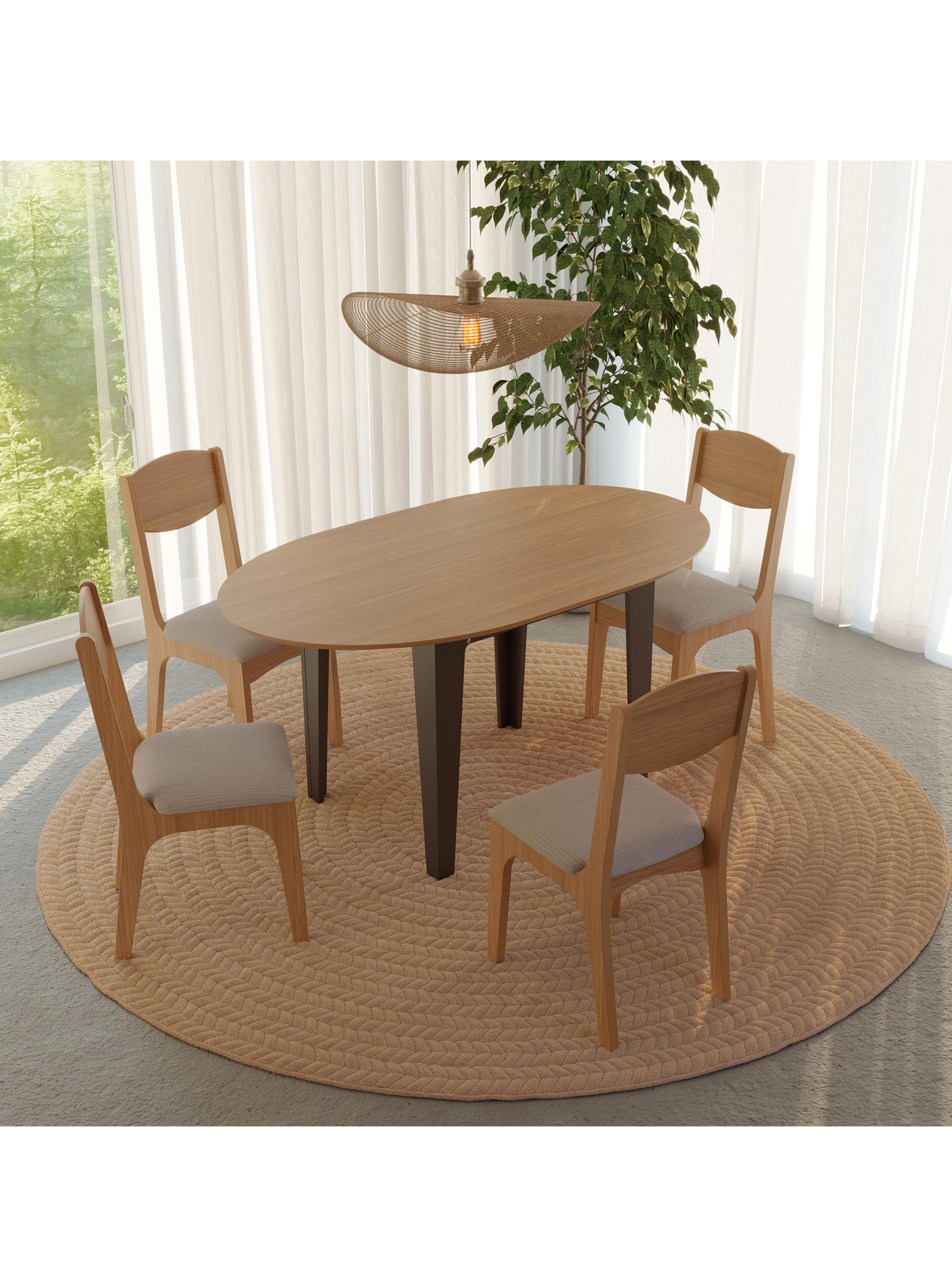 Juego de Comedor Tm 70 + 4 Sillas-5