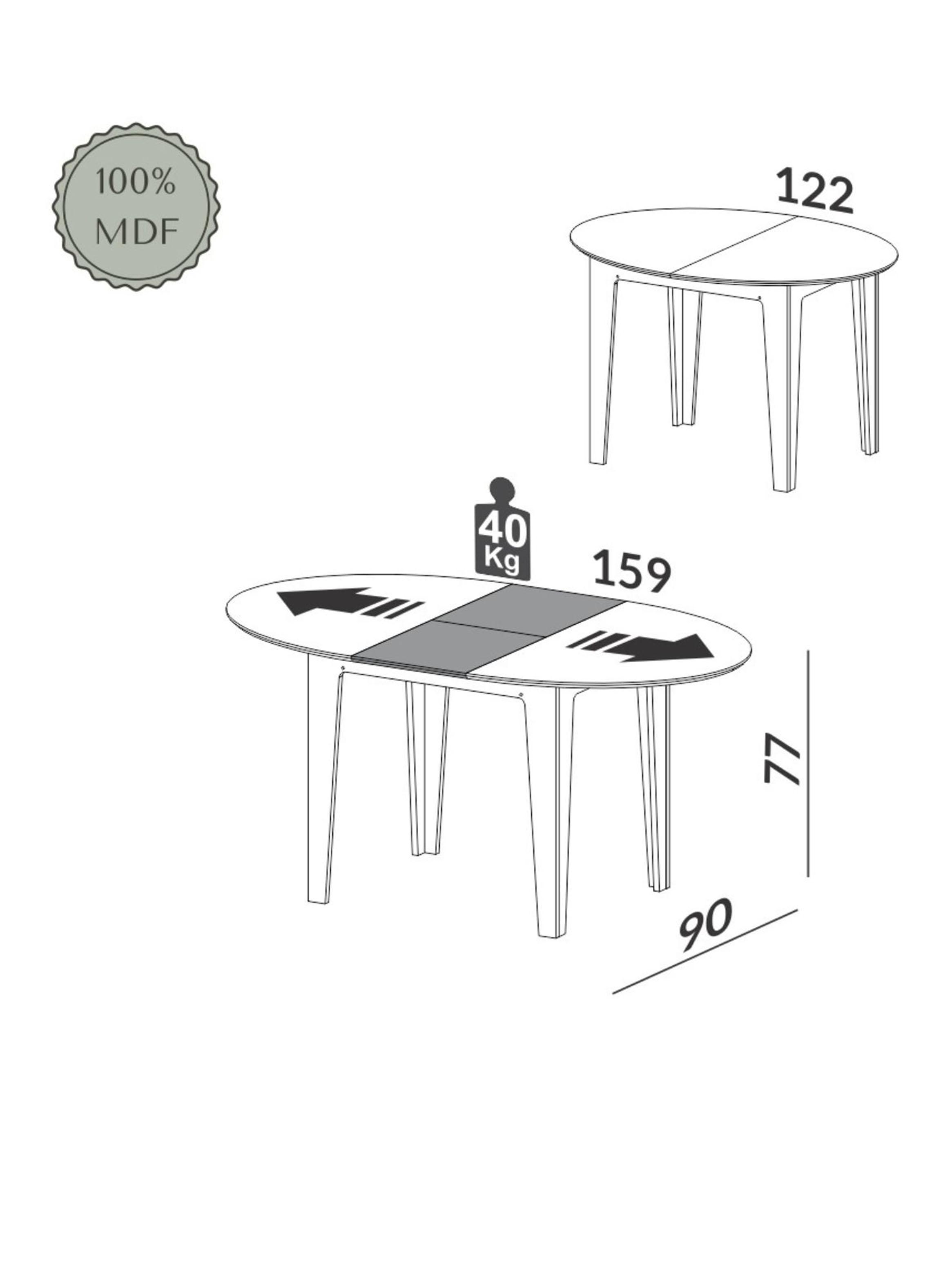 Juego de Comedor Tm 70 + 6 Sillas-2