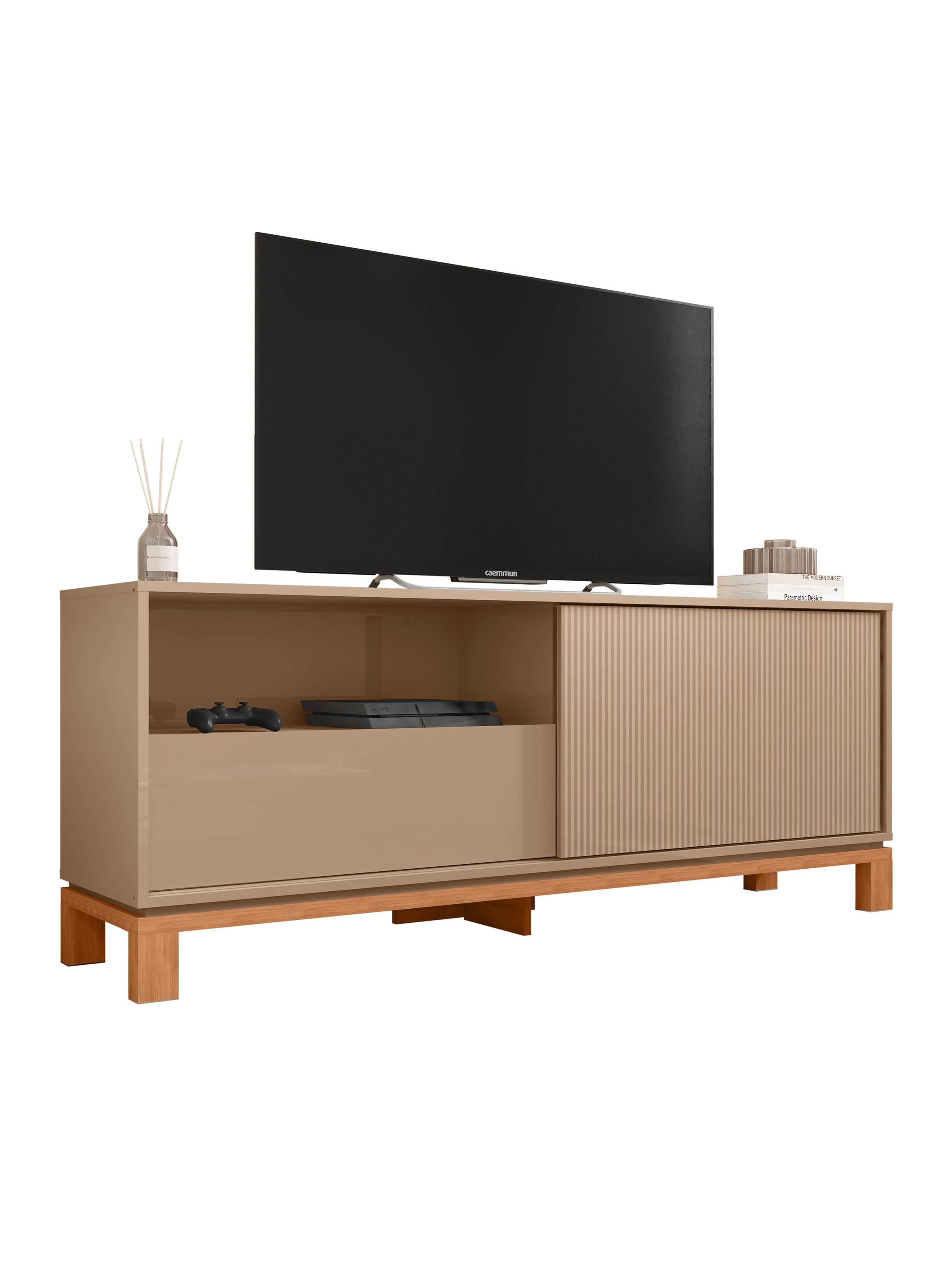 Panel TV + Rack 1.5m + Vitrina Mondrian-2