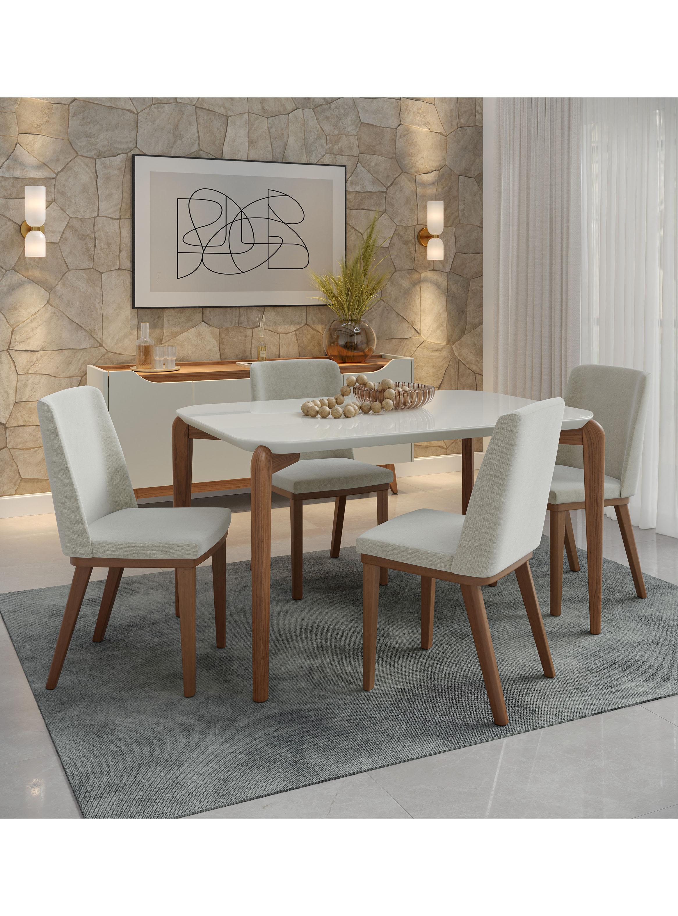 Juego de Comedor Donatella 4 Sillas Kalina 1.35m-3