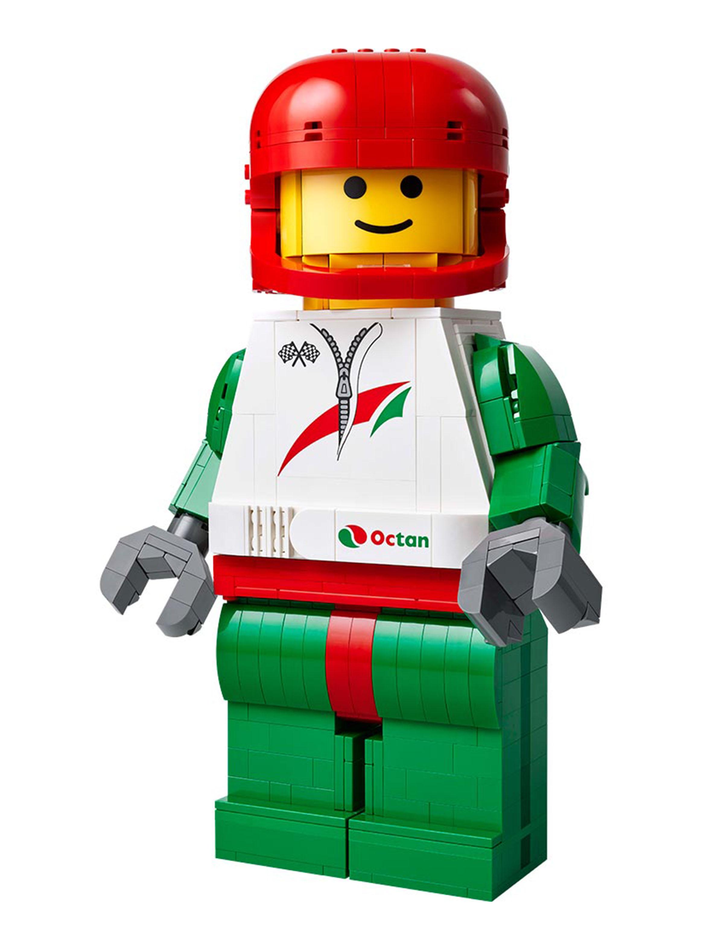 Lego Minifigura Gigante de Piloto de Carreras-1