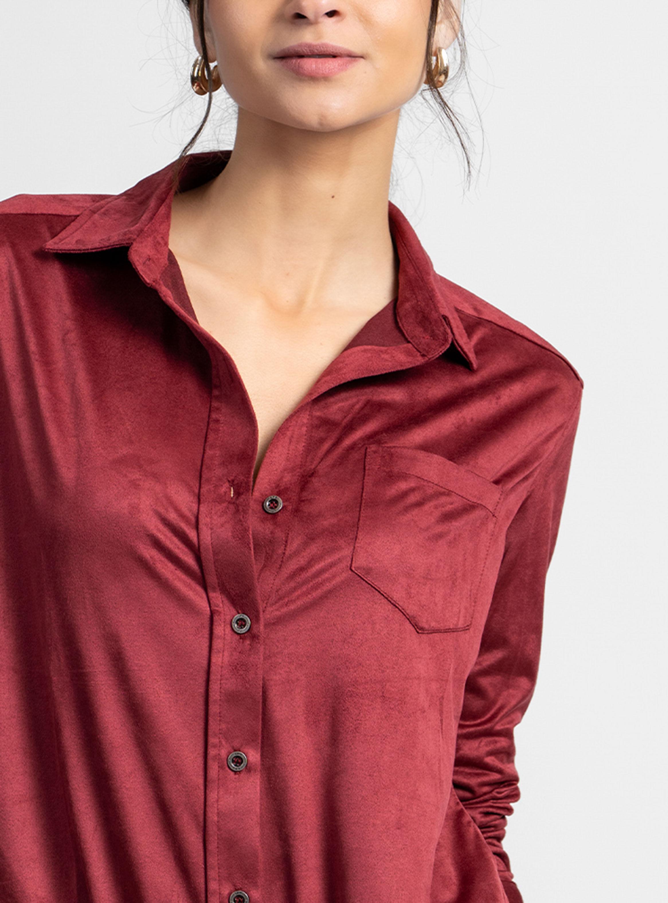 Blusa Javi Burdeo-3