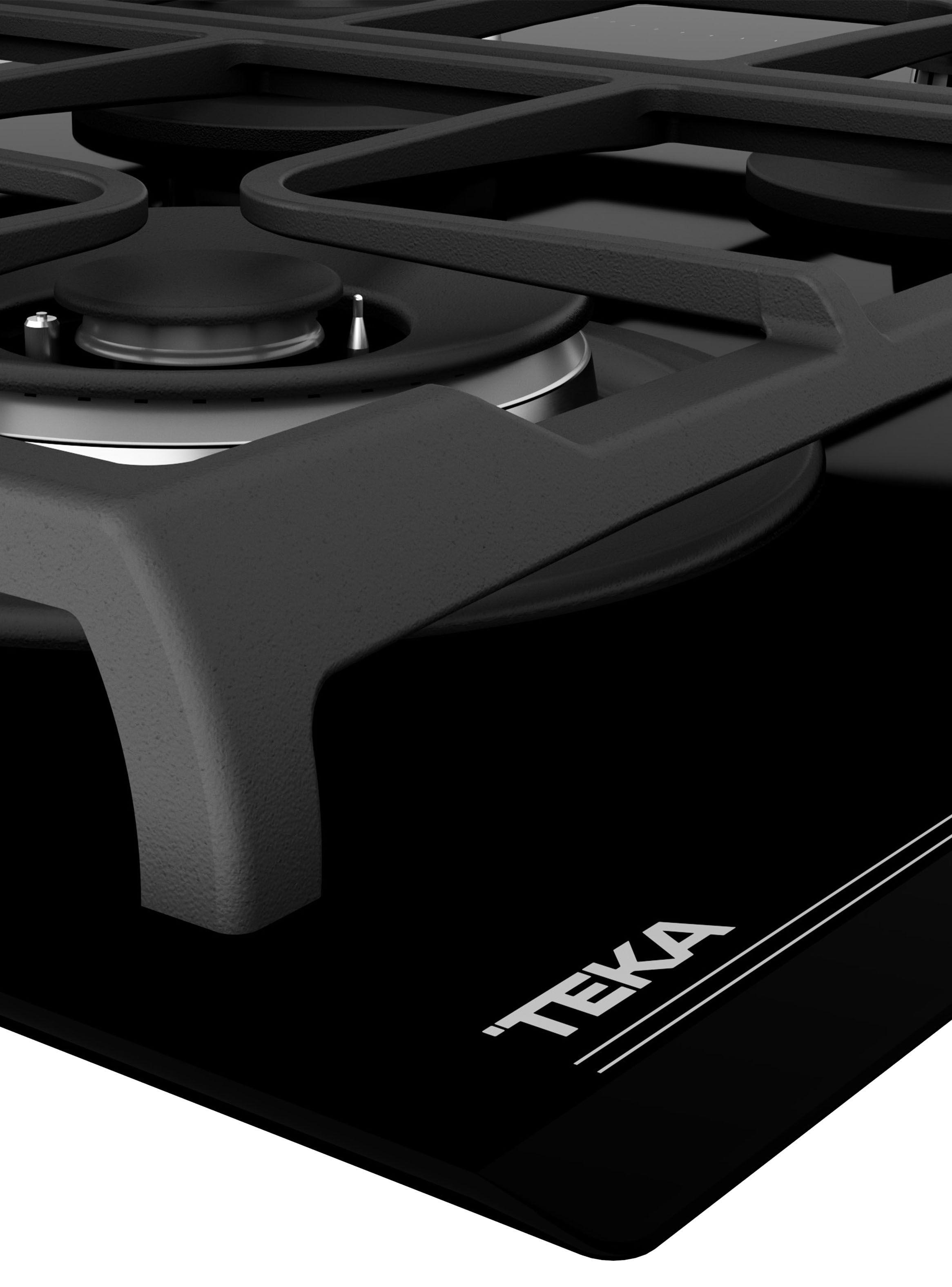 Encimera Cristal Gas + Inducción 6 Quemadores JZC 96342 BBB BK-3