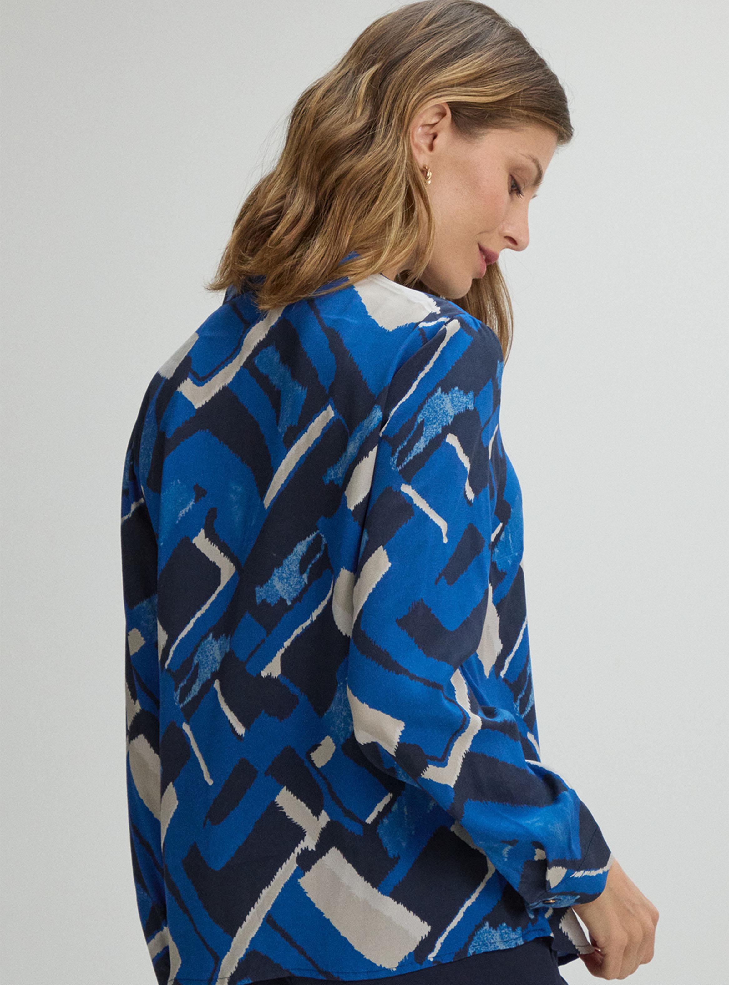Blusa Estampada Cuello Mao 141-1