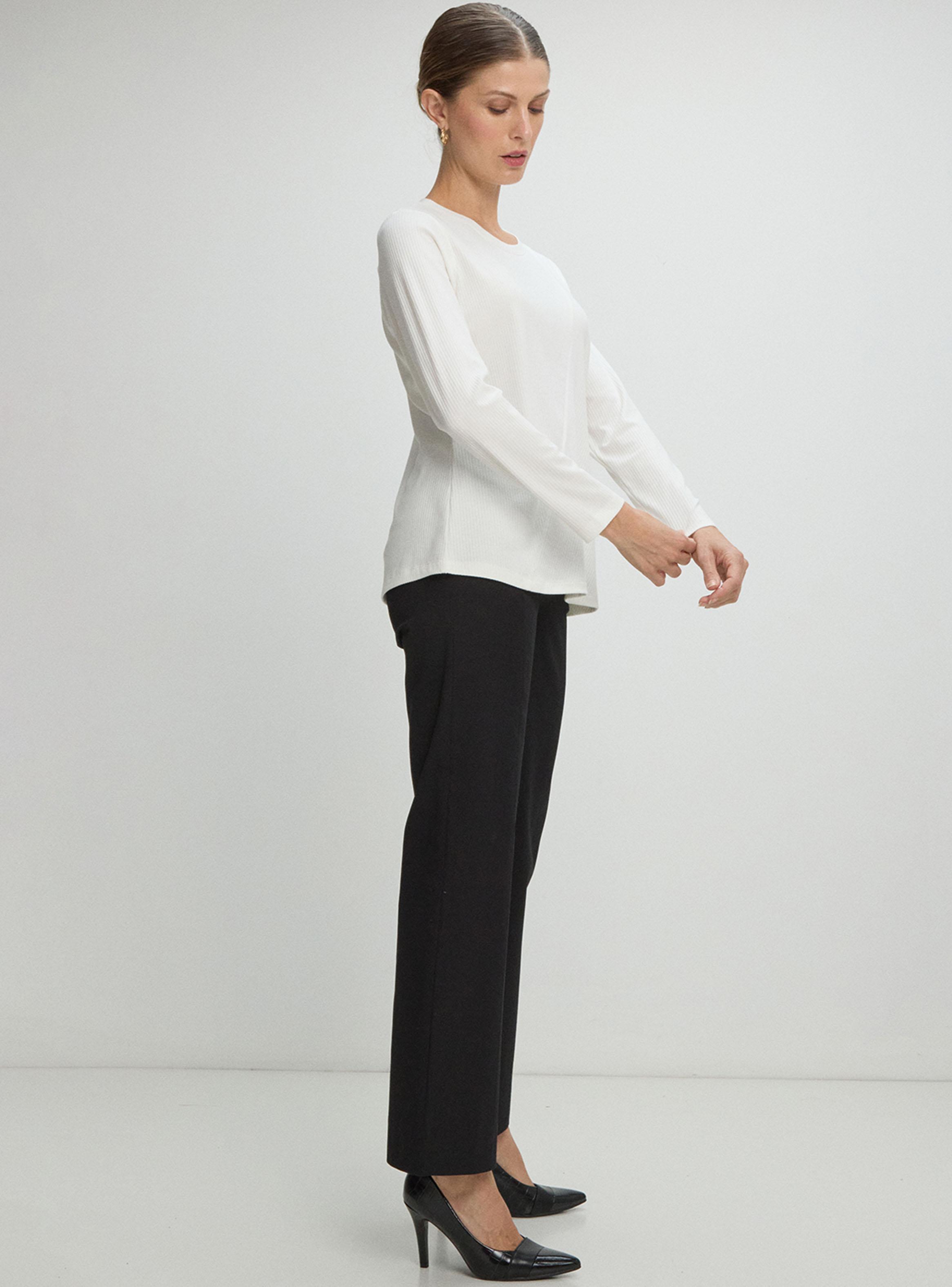 Polera Rib Acanalado Lisa 142-3