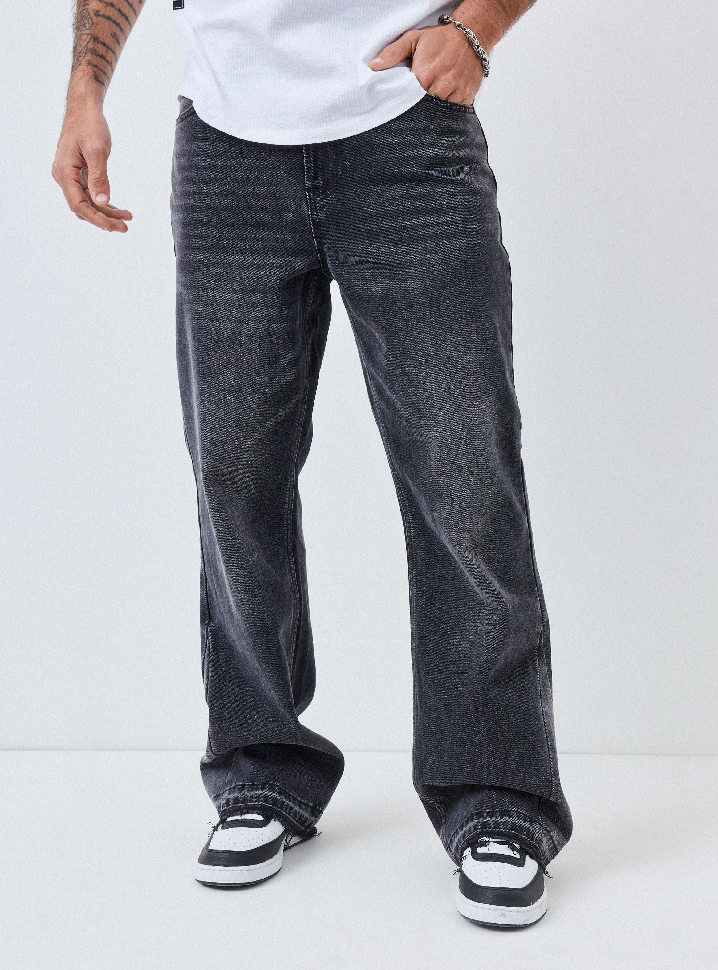 Jeans Basta Descosida Pieza en Bota Relaxed Fit-0