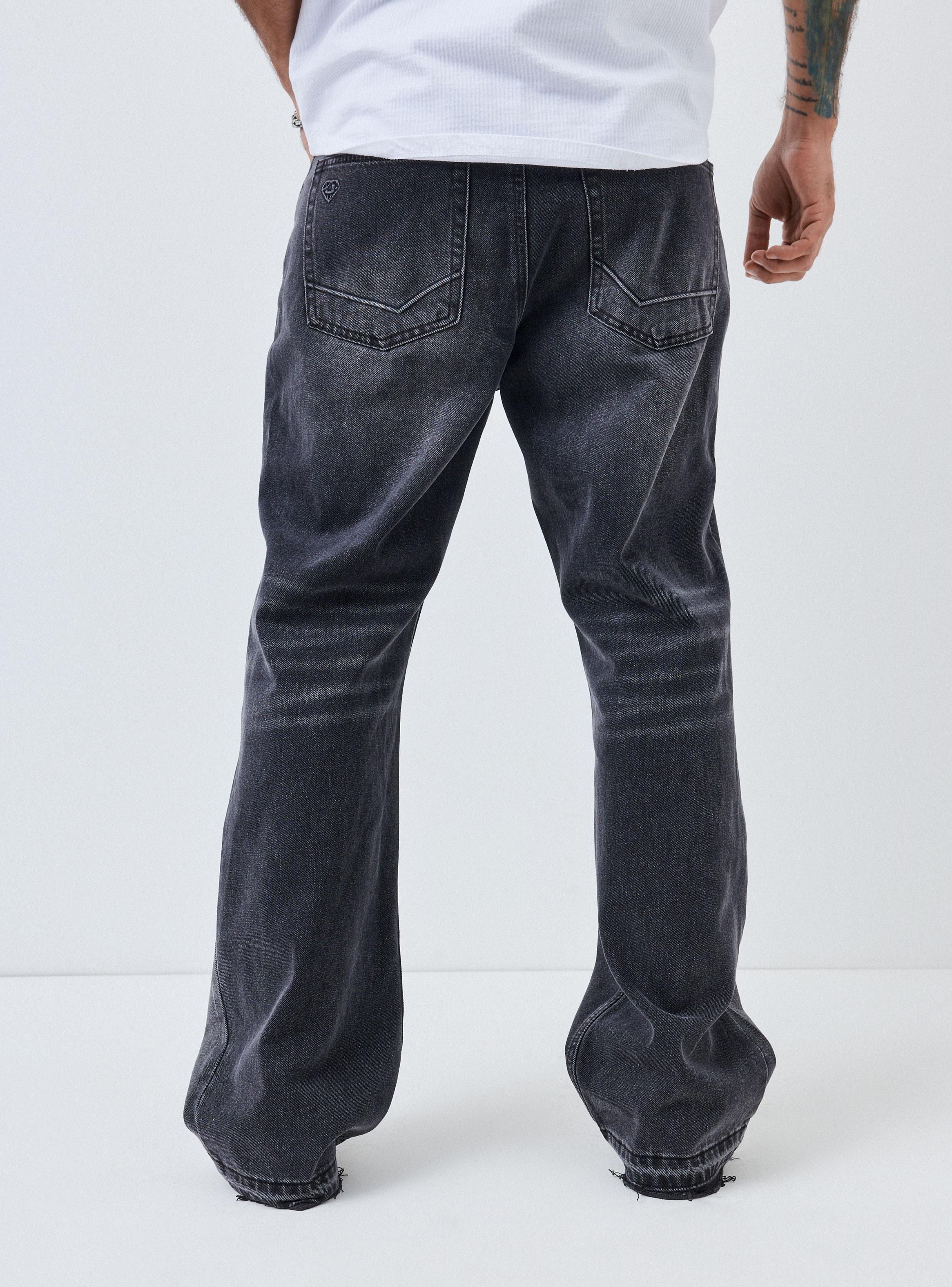 Jeans Basta Descosida Pieza en Bota Relaxed Fit-1