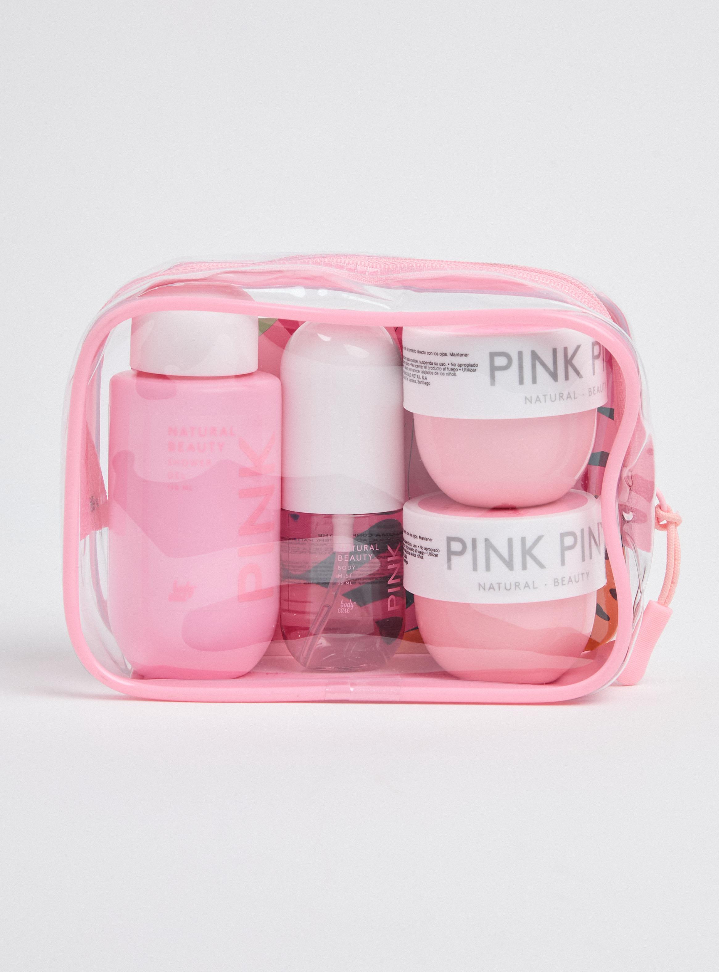 Estuche Pink: Gel, Exfoliante, Mist y Crema-2