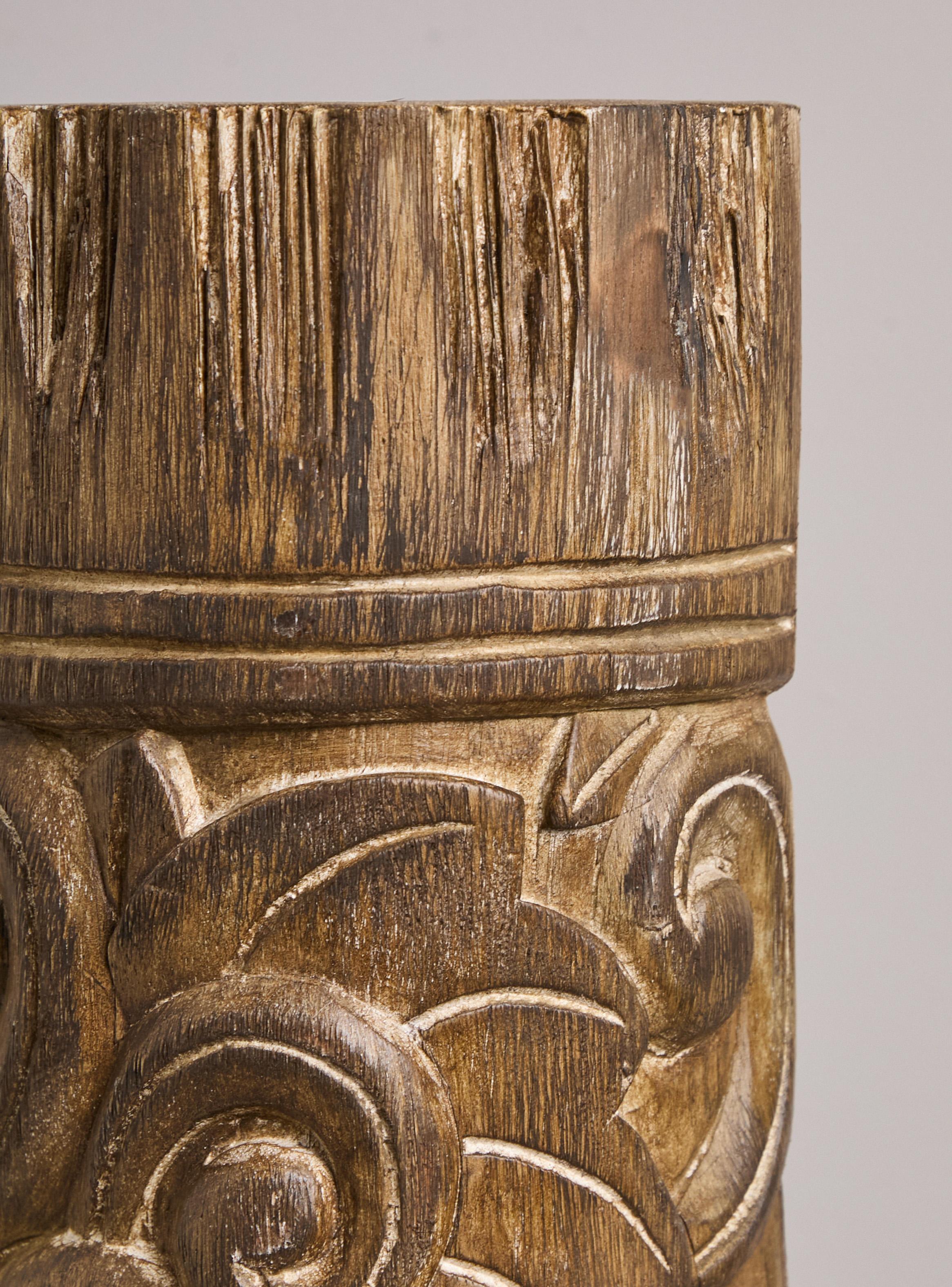 Escultura Madera Tribal-2