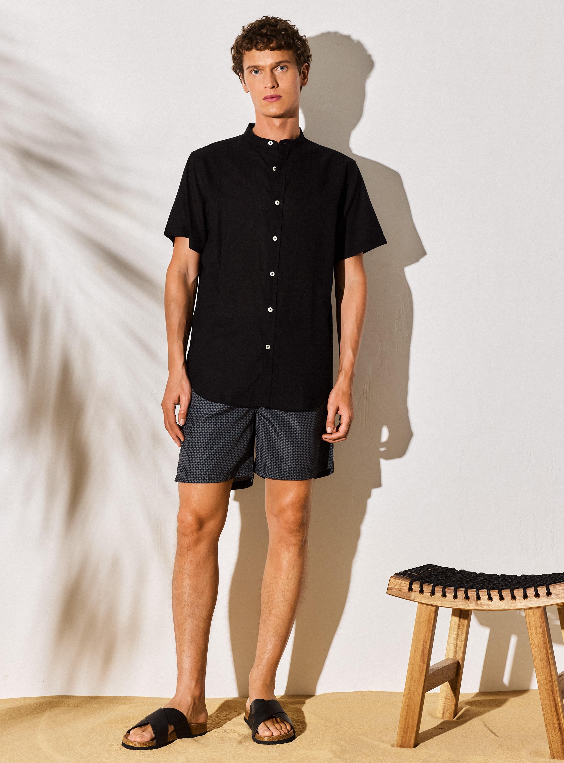 Camisa Manga Larga Cuello Mao-4