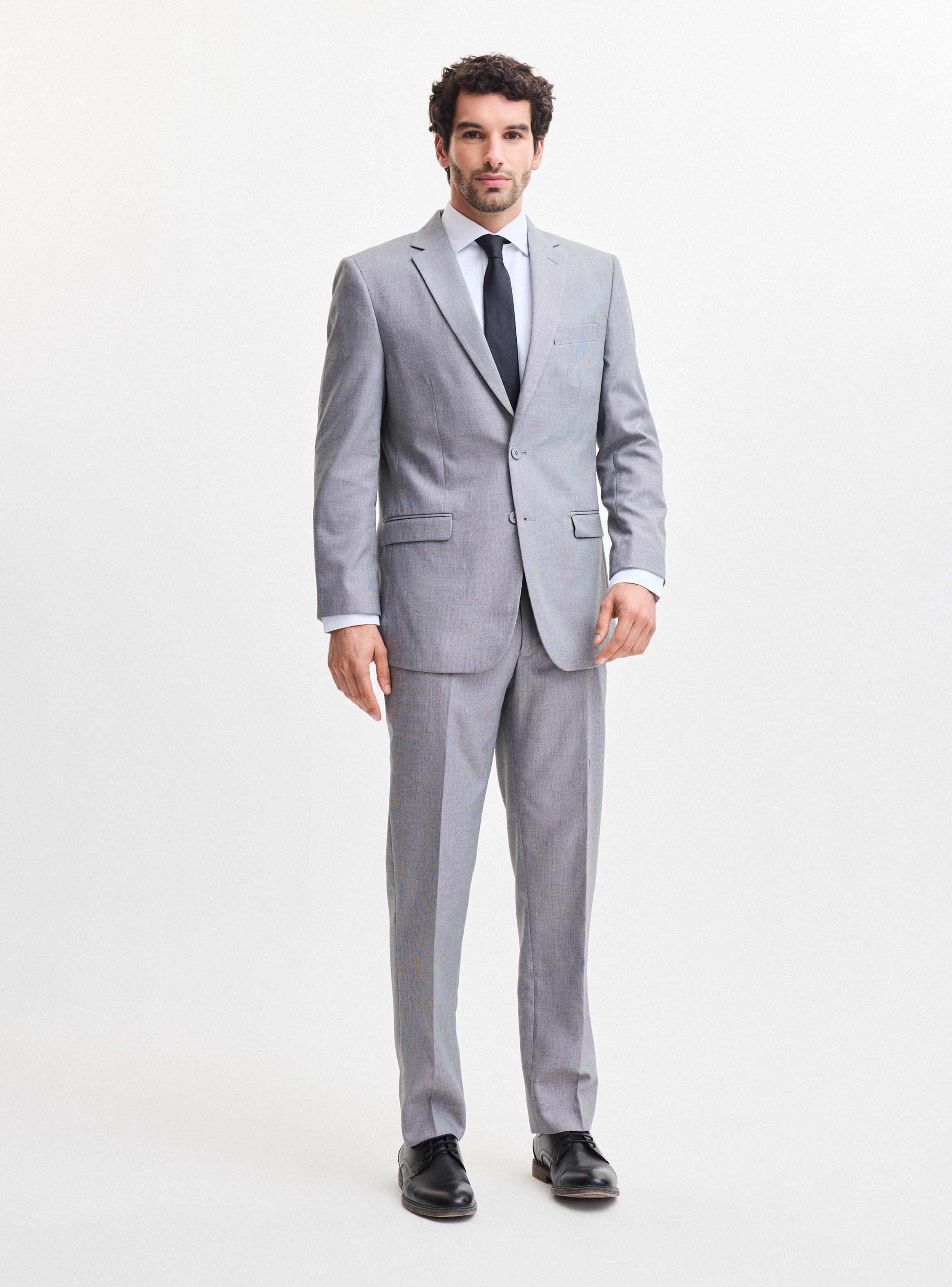 Traje Recto Regular Fit Texturado-4