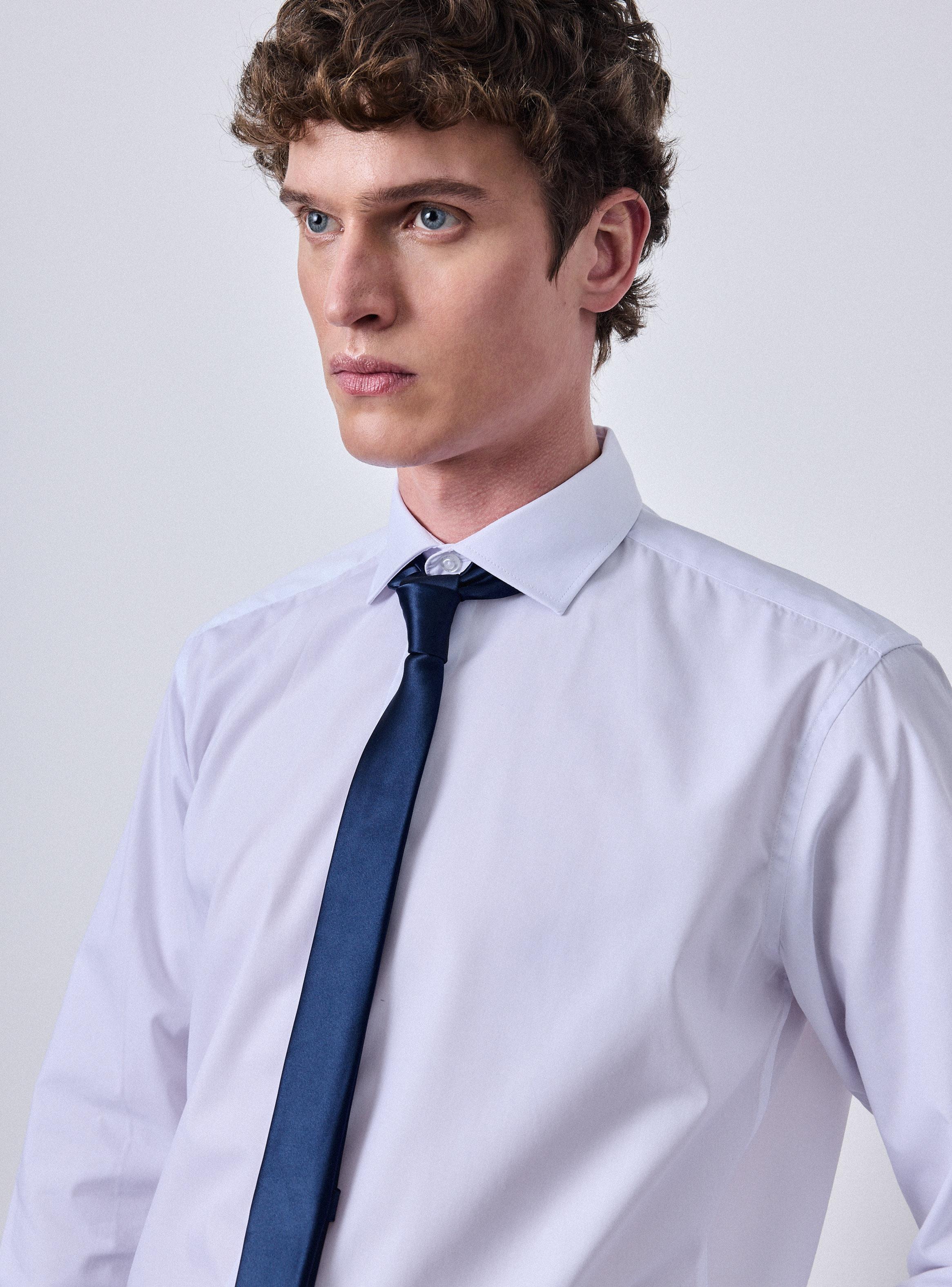 Camisa de Vestir Blanca Slim Fit-2