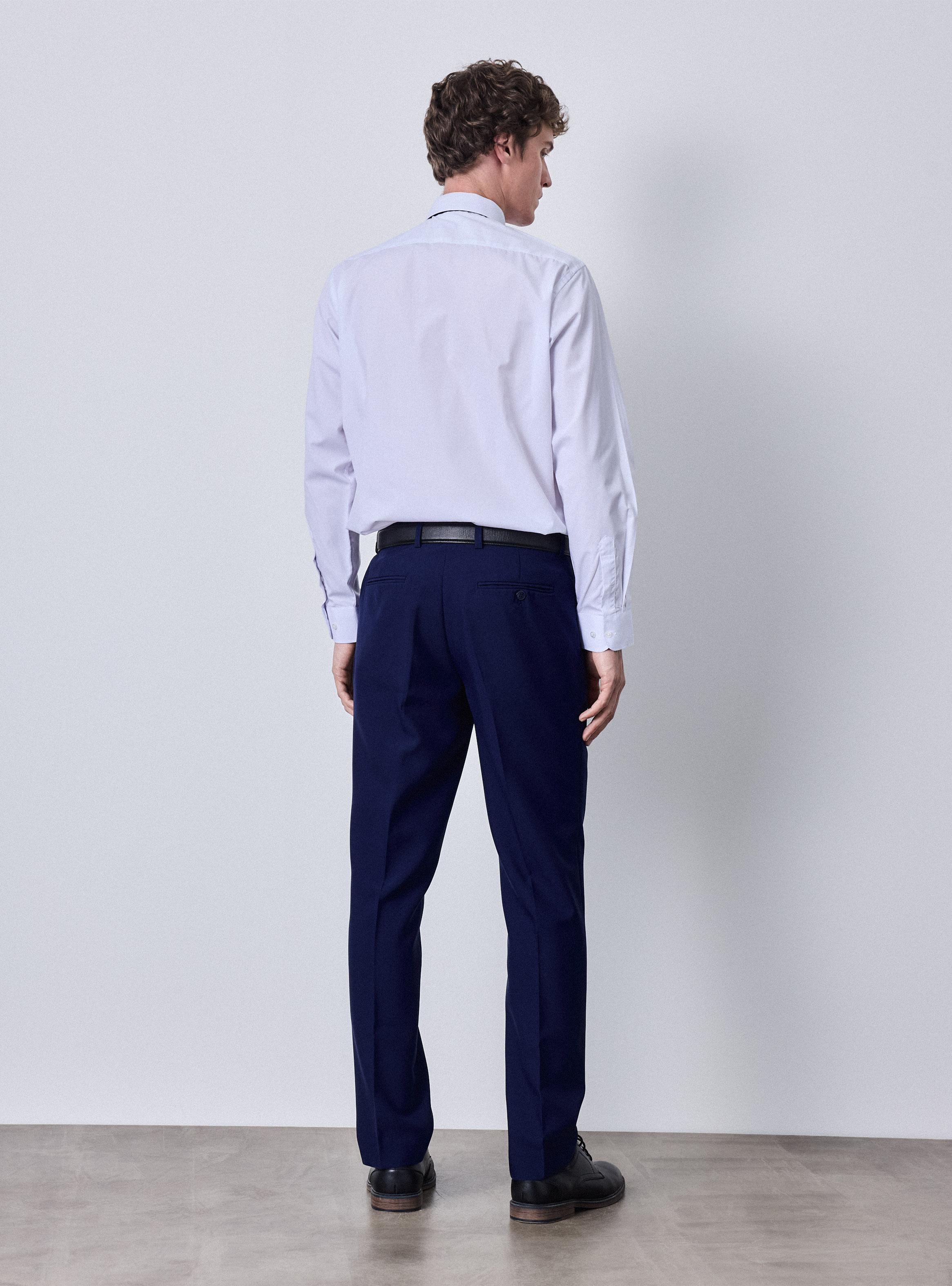 Camisa de Vestir Blanca Slim Fit-5