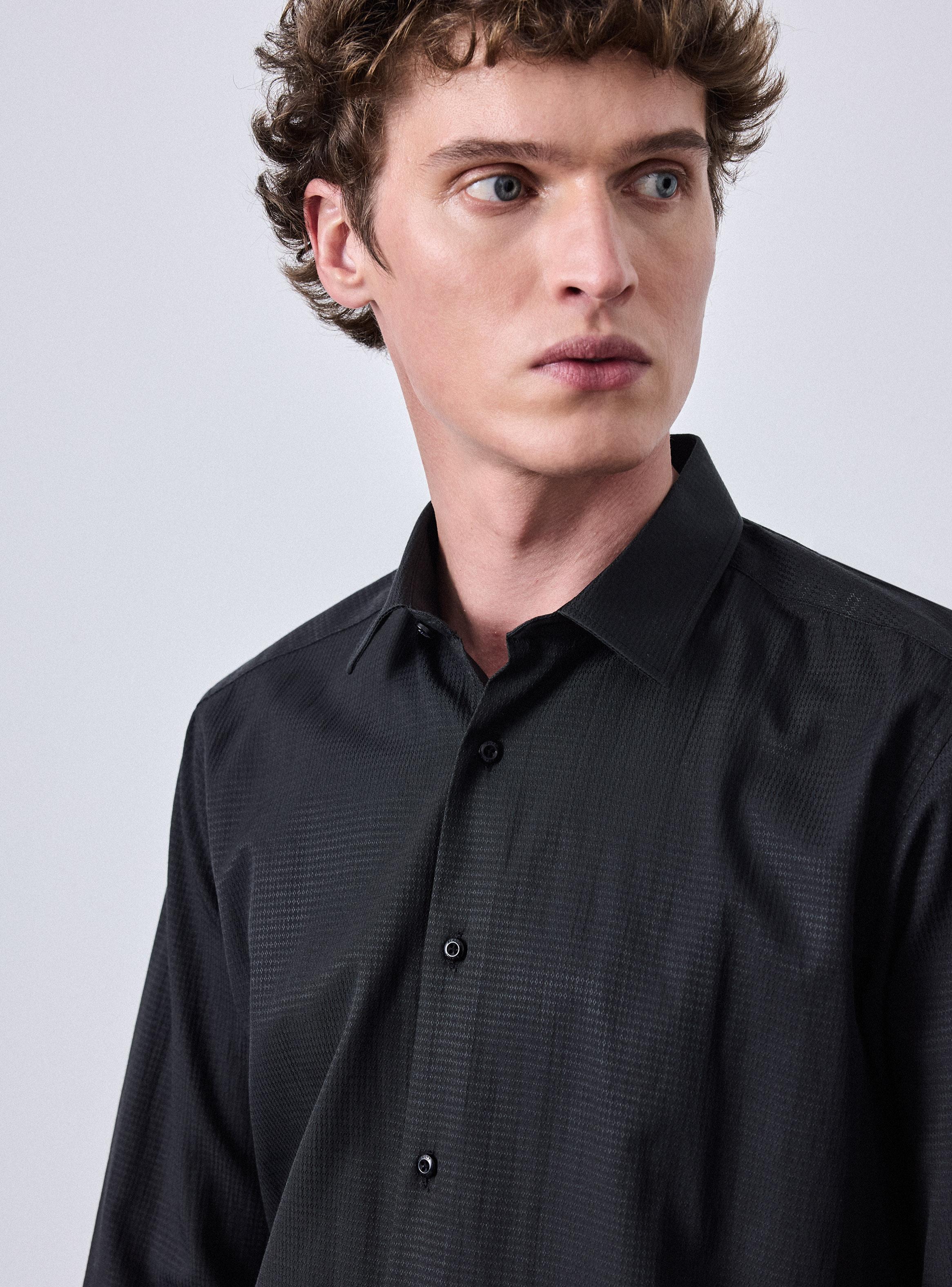 Camisa de Vestir Slim Fit Texturas Color-2