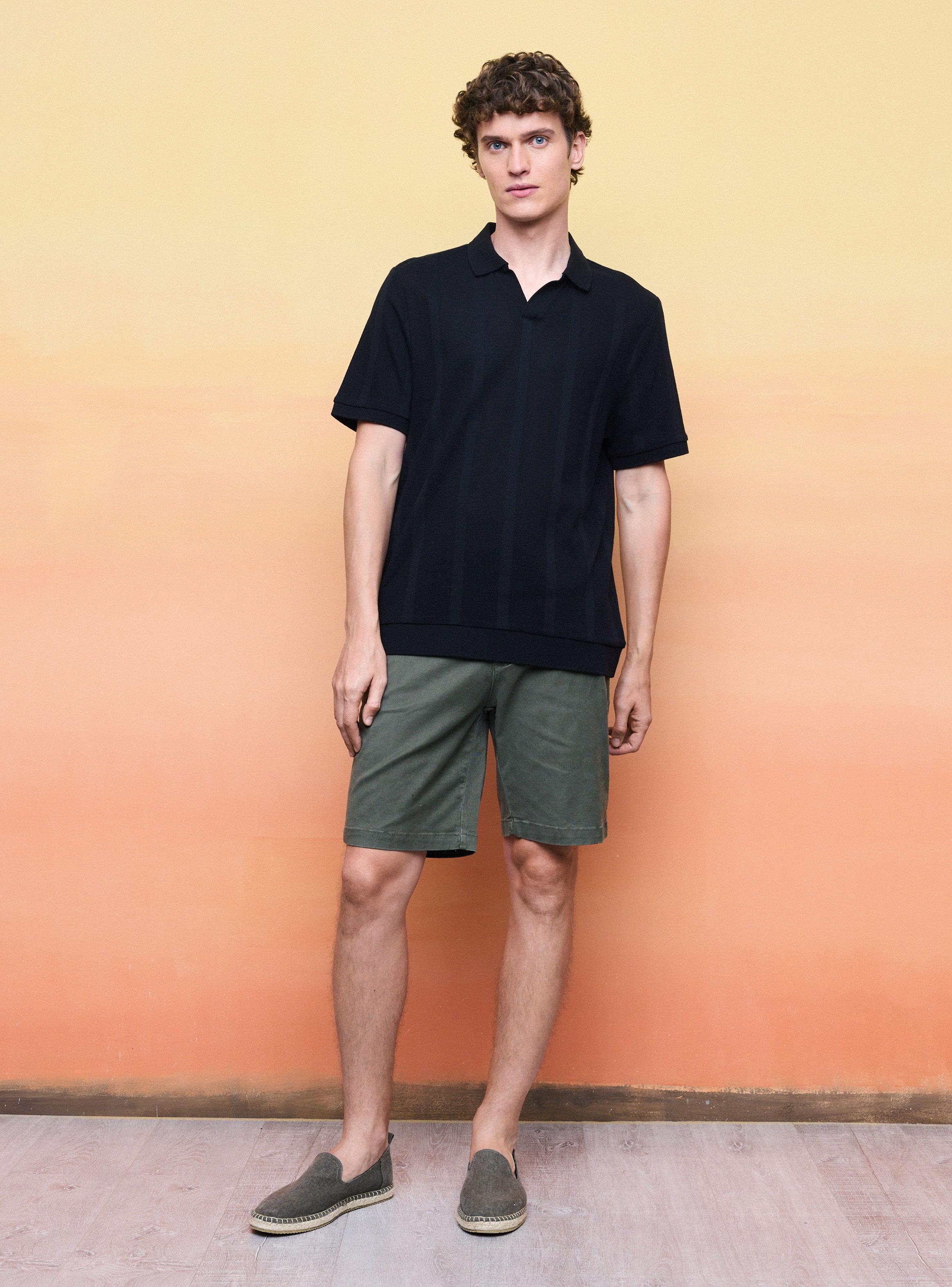 Polera Tejida Cuello Polo-4