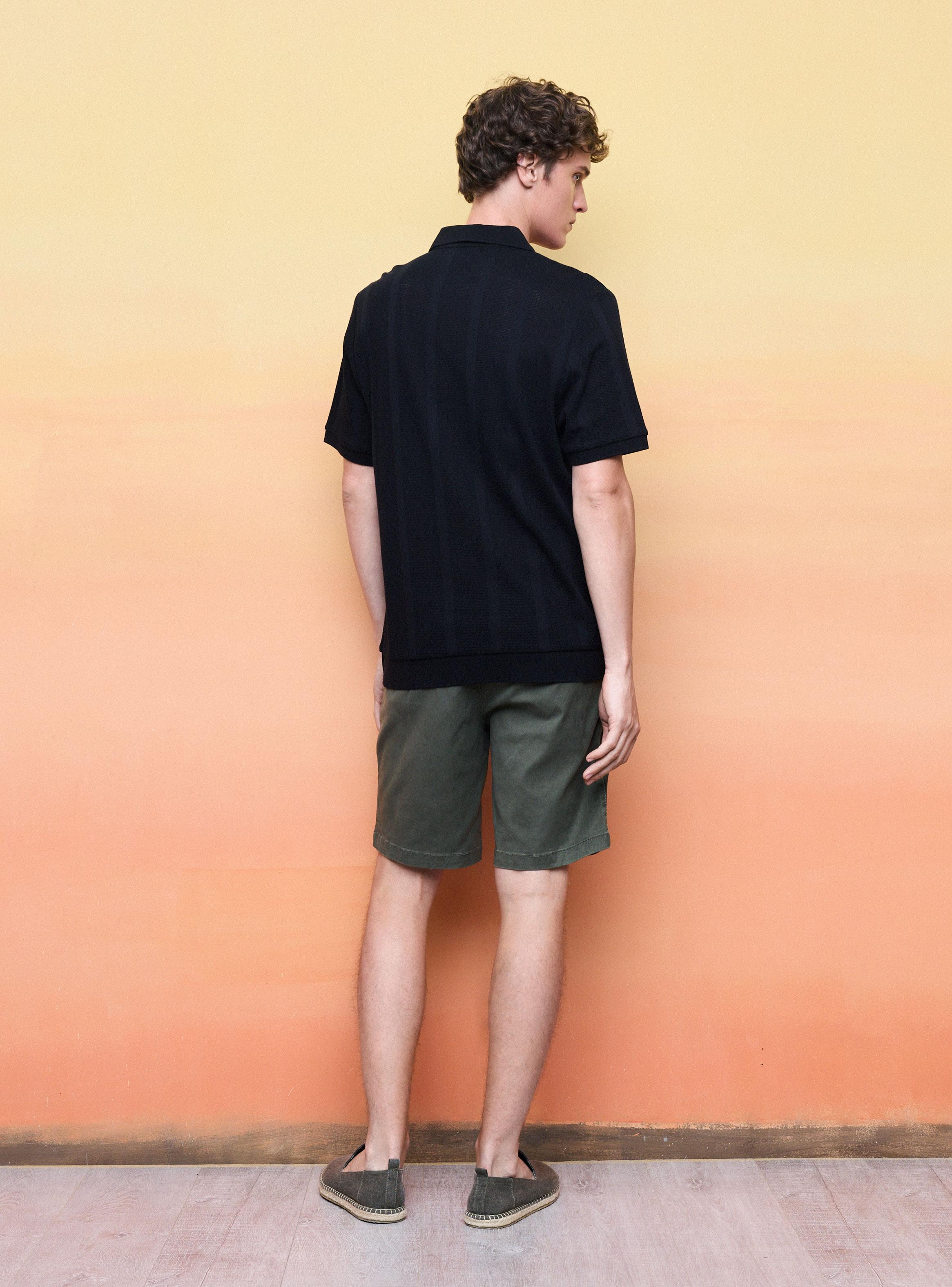 Polera Tejida Cuello Polo-5