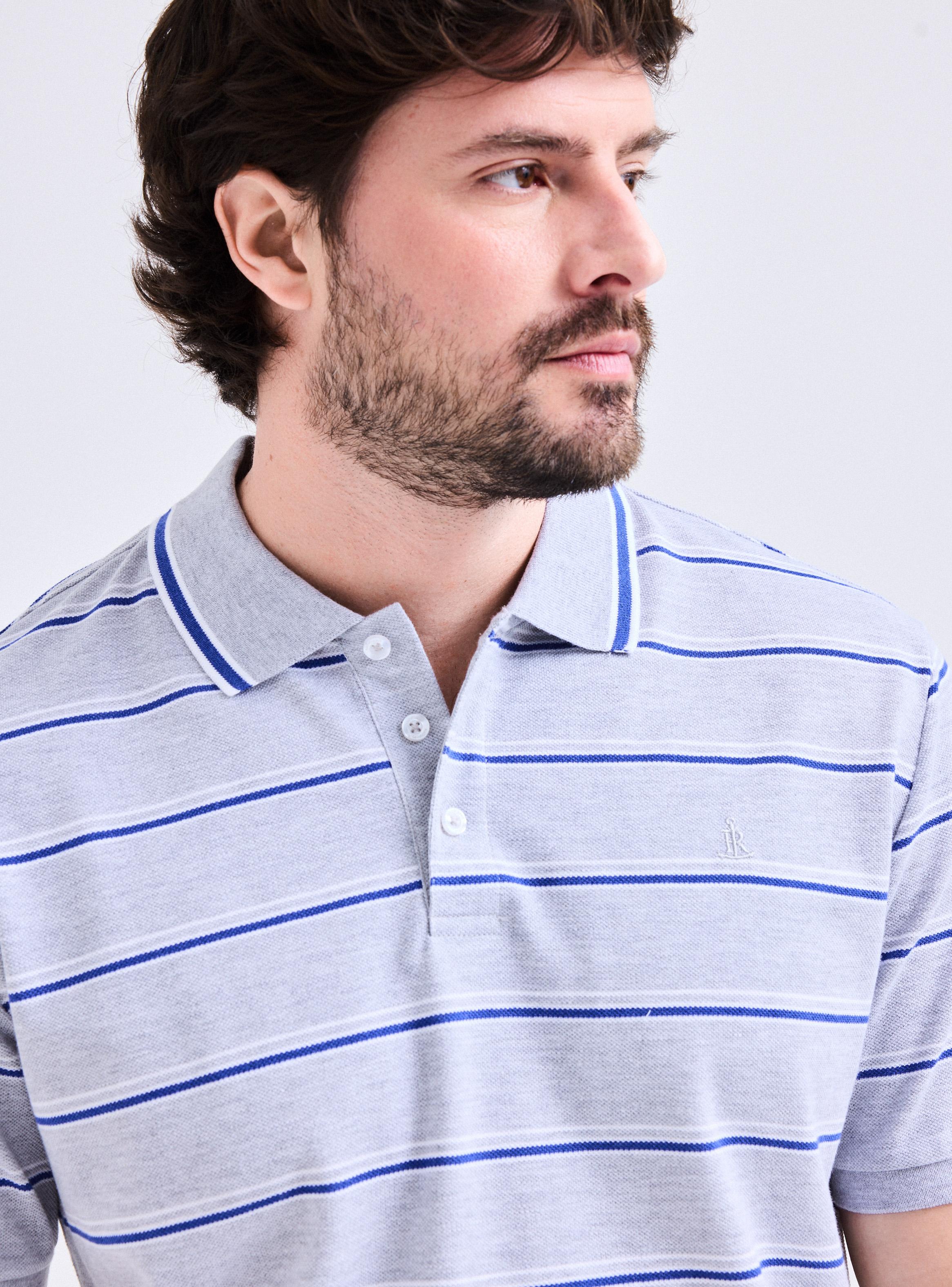 Polera Manga Corta Pique Rayas-2