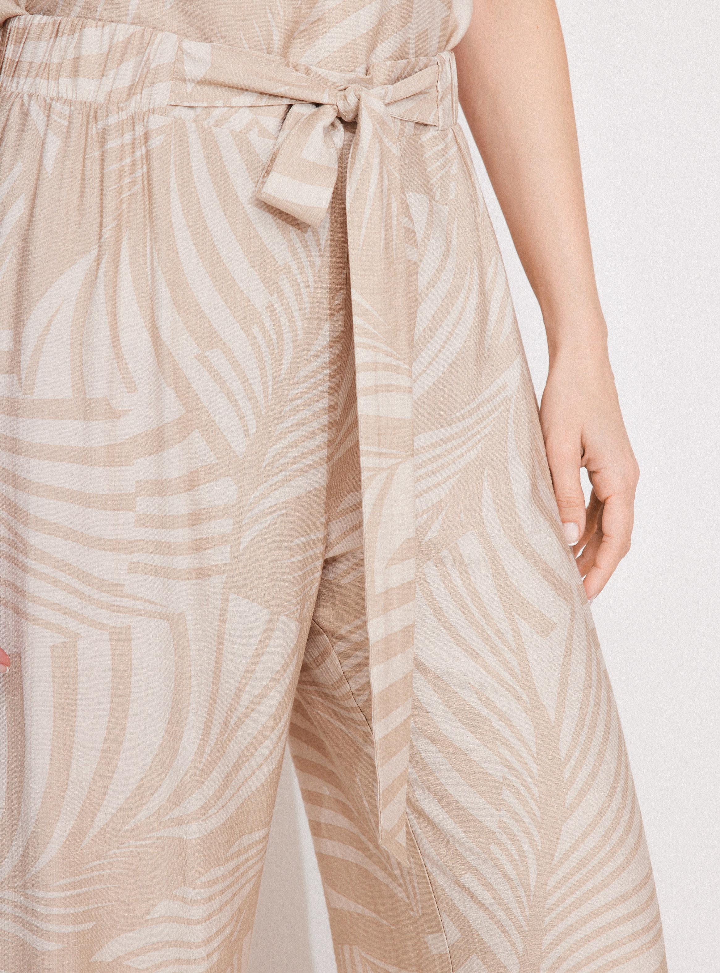 Pantalón Full Estampado con Cintura Elasticada-2