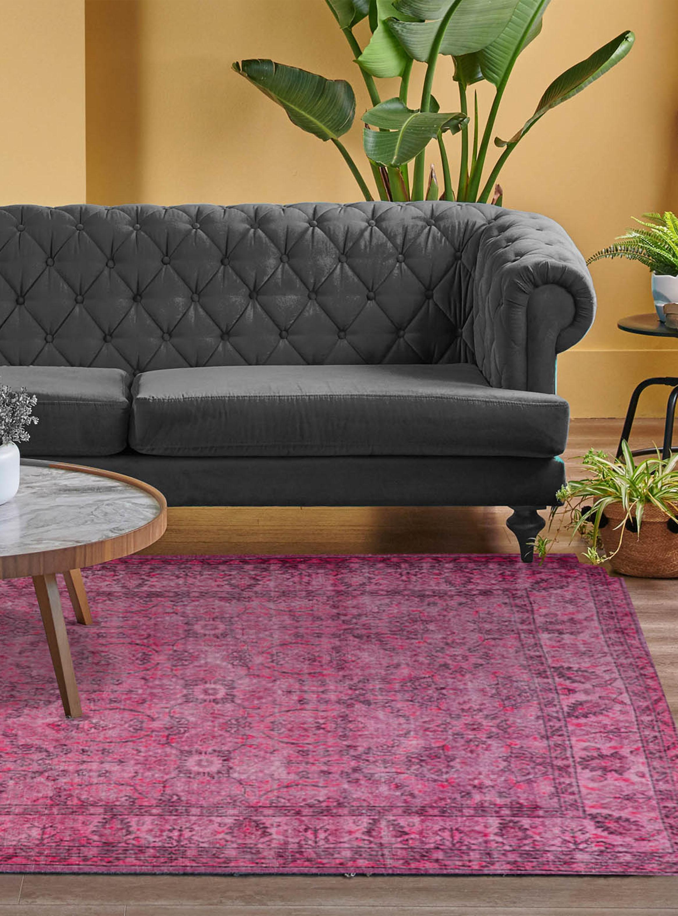 Alfombra Vintage Reversible 230x330 cm Fuccia-2