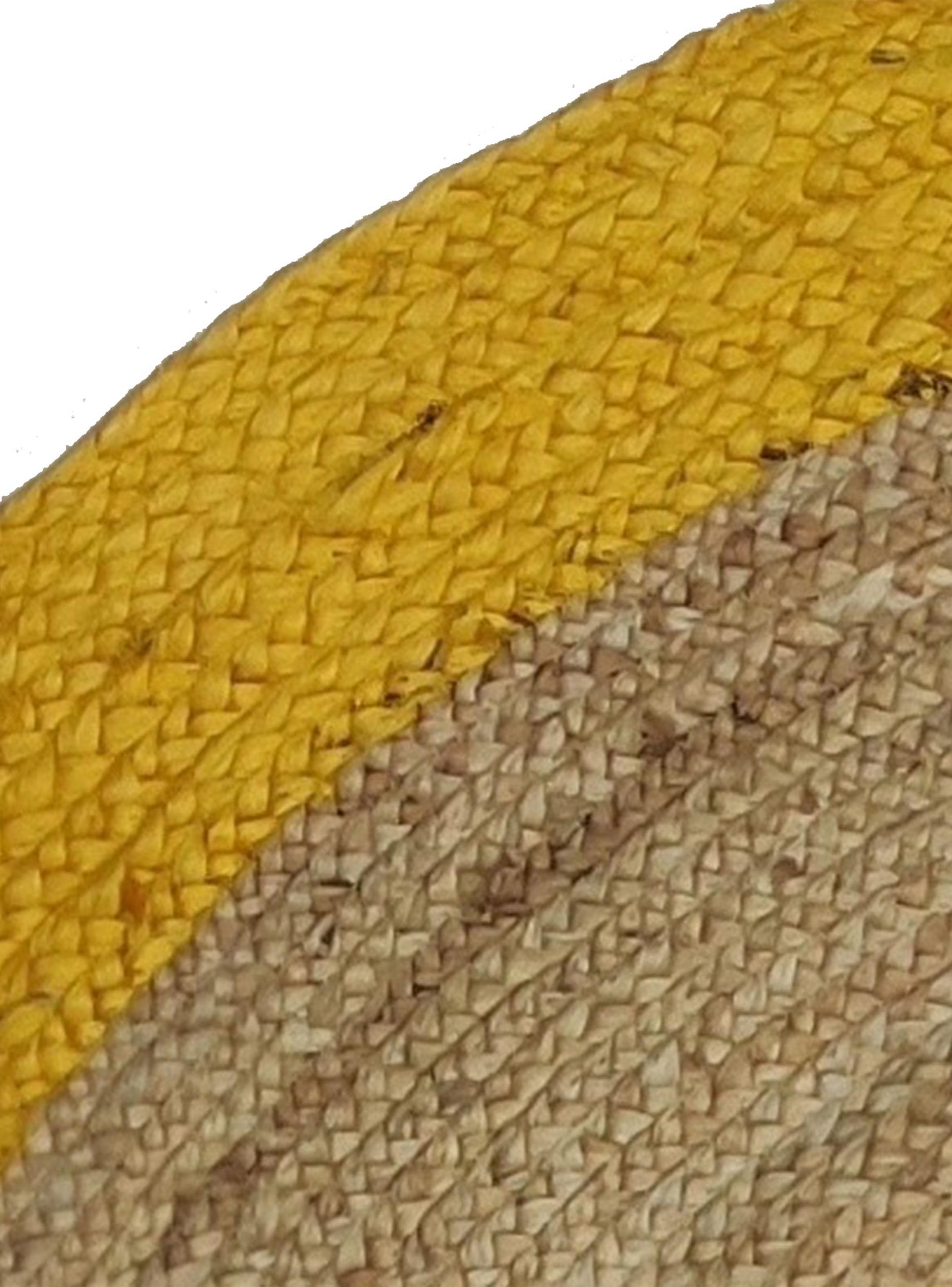 Alfombra Jute Redonda Cancun 150x150 cm Mostaza-2