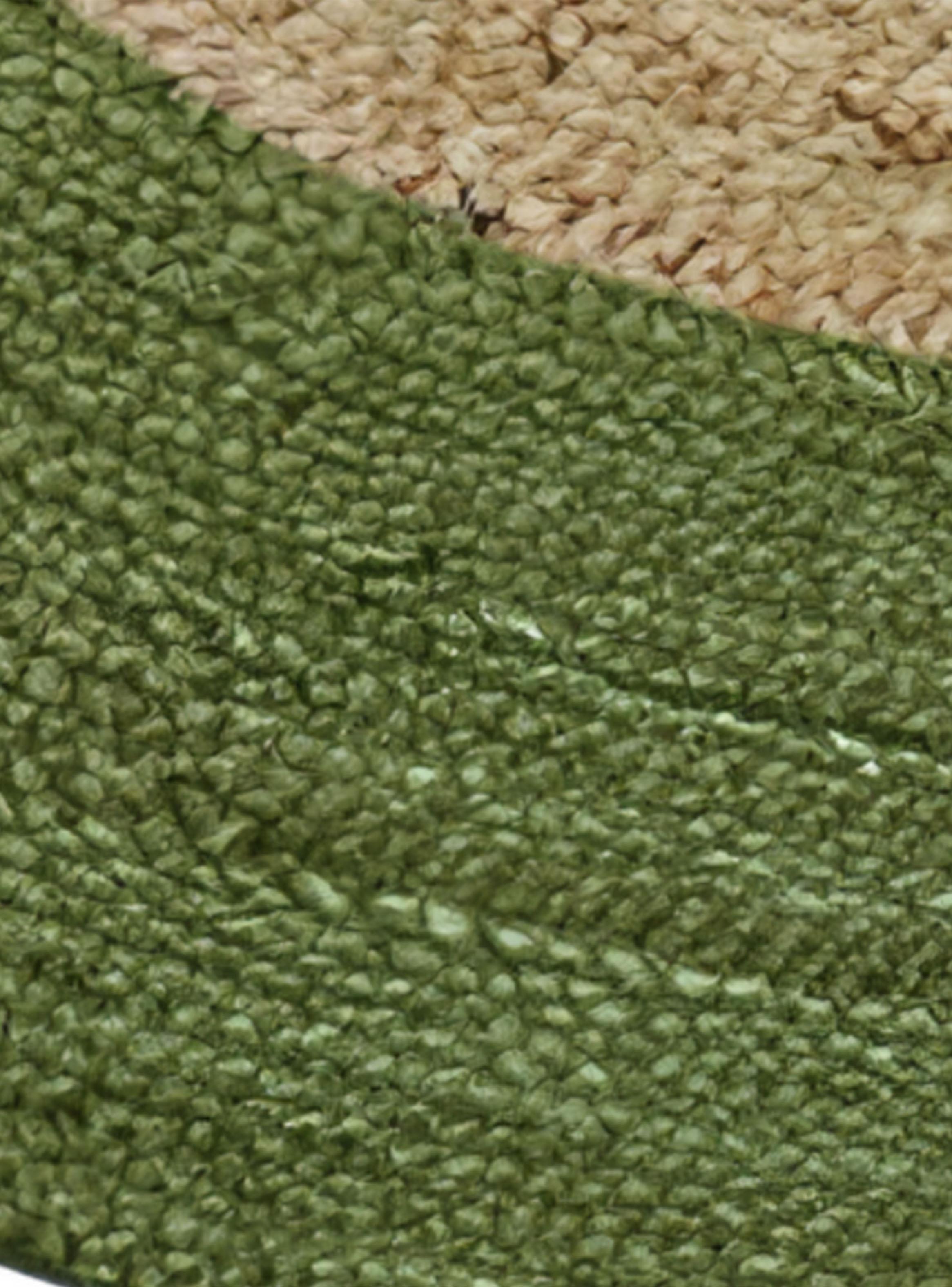Alfombra Jute Redonda Cancun 150x150 cm Verde-2