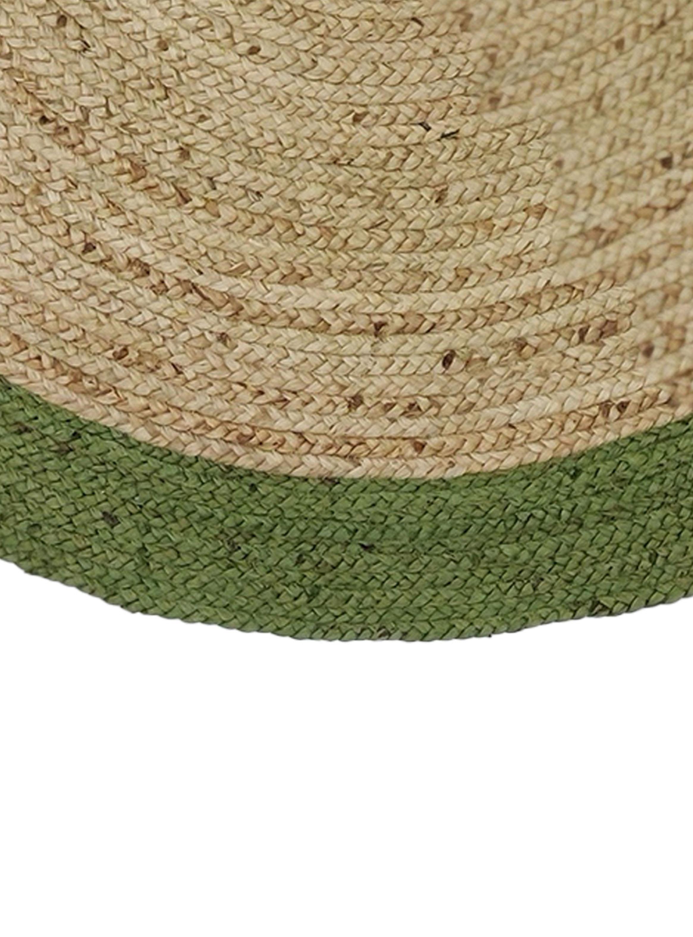 Alfombra Jute Redonda Cancun 150x150 cm Verde-1