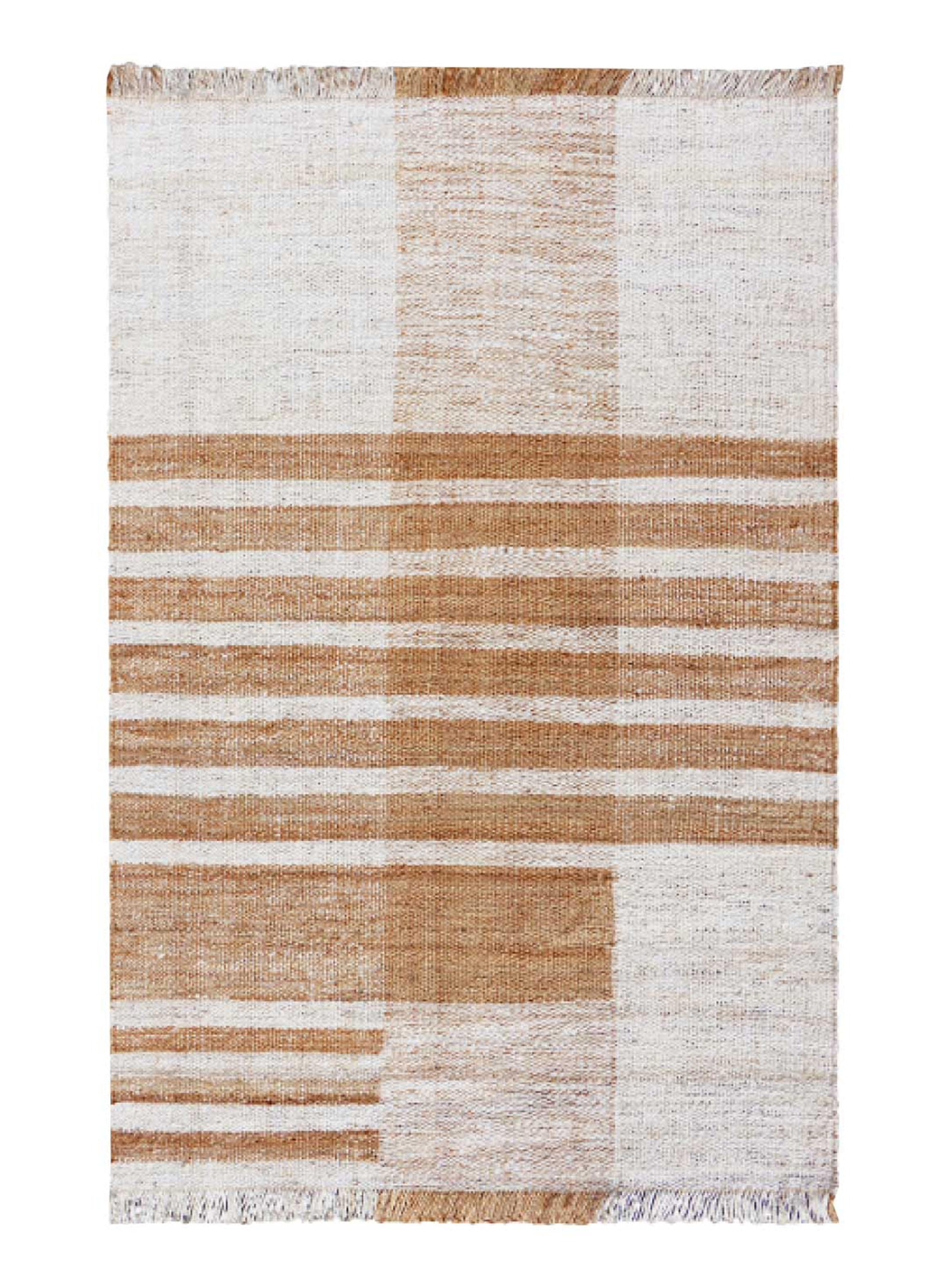 Alfombra Jute Lana Ibiza 160x230 cm Natural-0