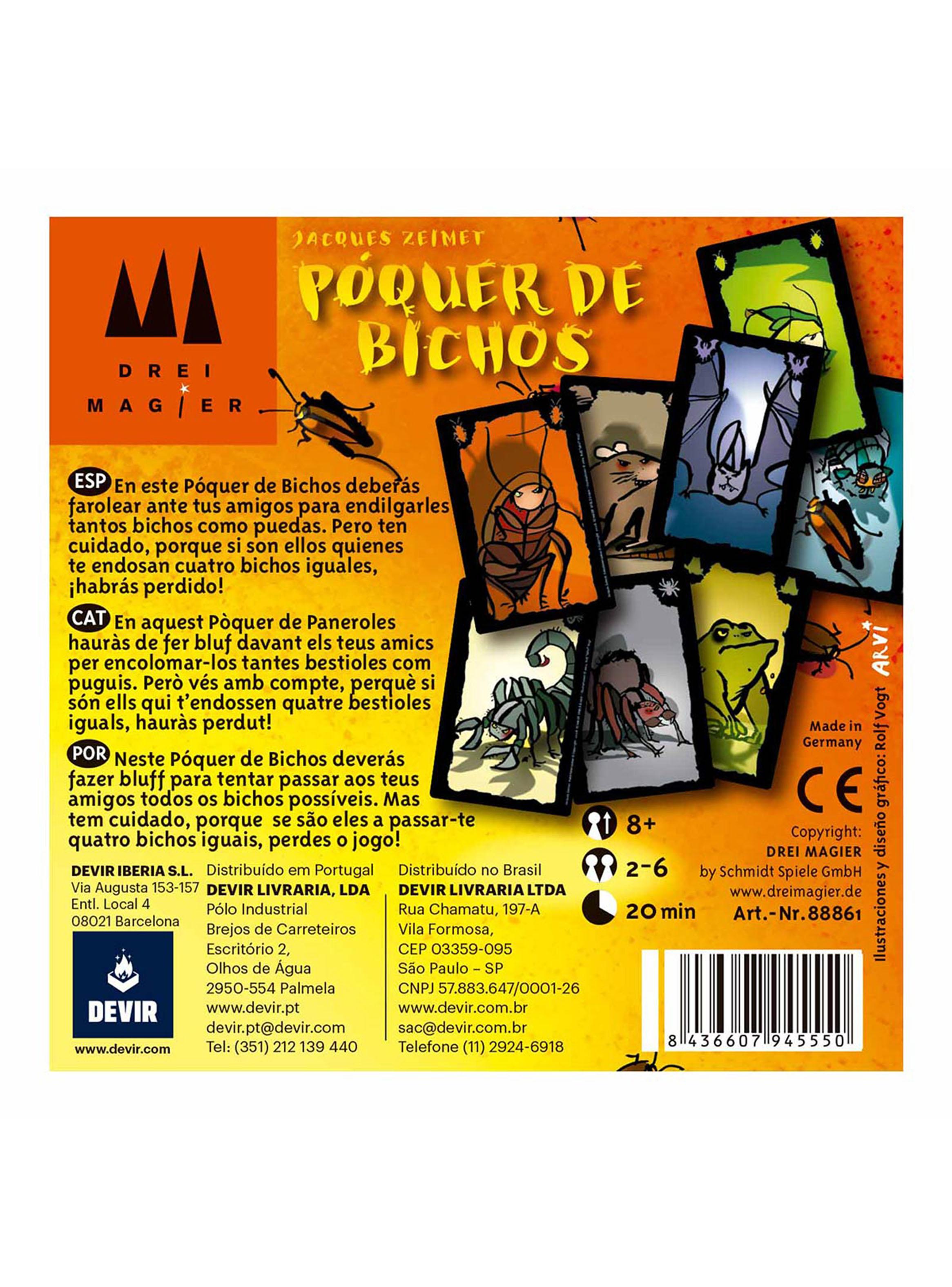 Juego de Mesa Poquer de Bichos-3