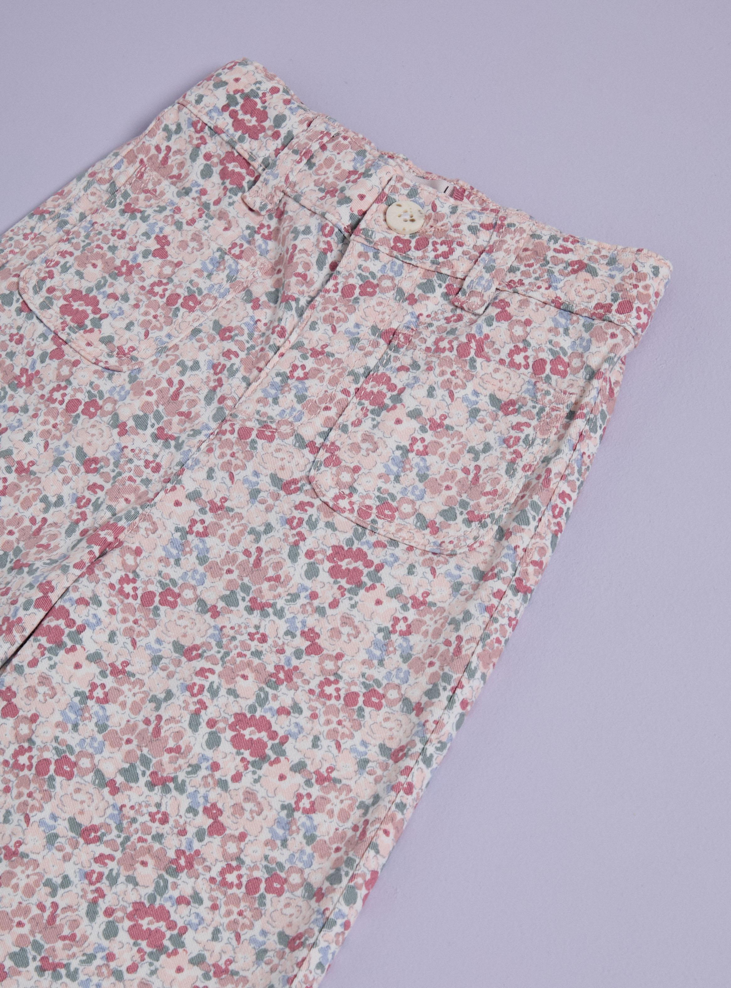 Pantalón Estampado Flores-3