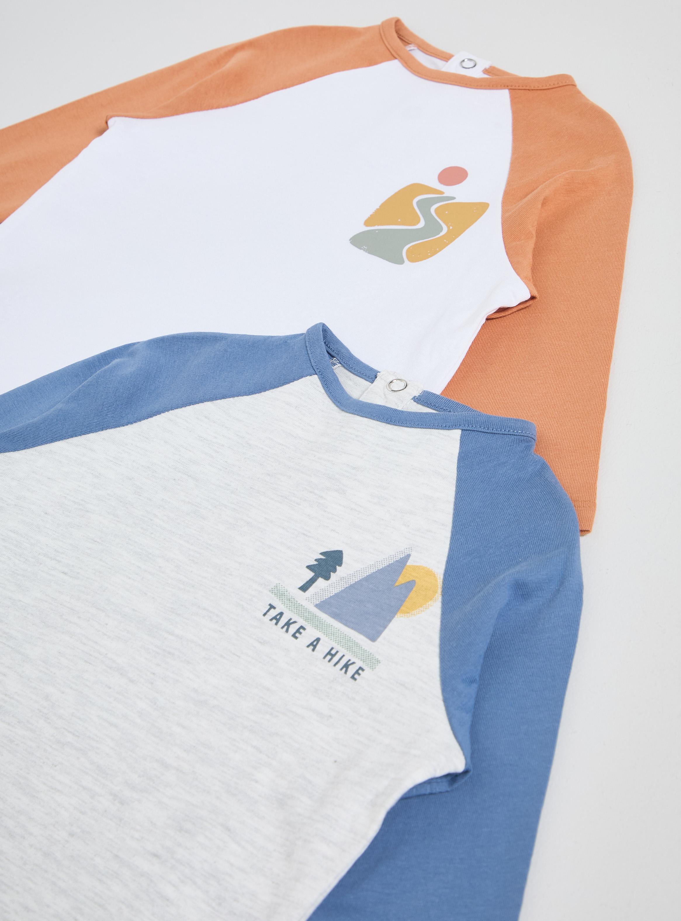 Polera Bicolor Ranglán Niño-3