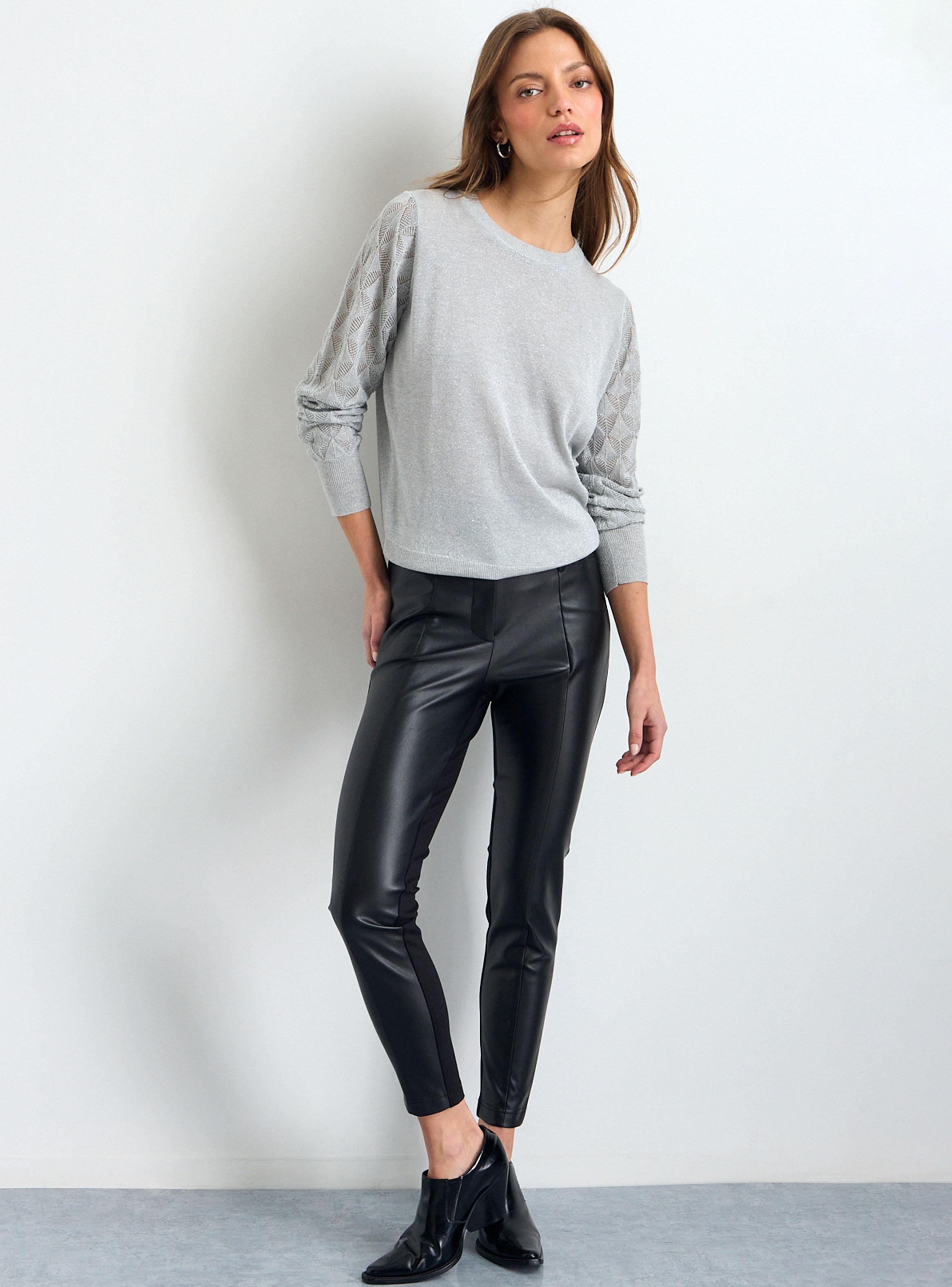 Sweater Liso de Cuello Redondo Color-3