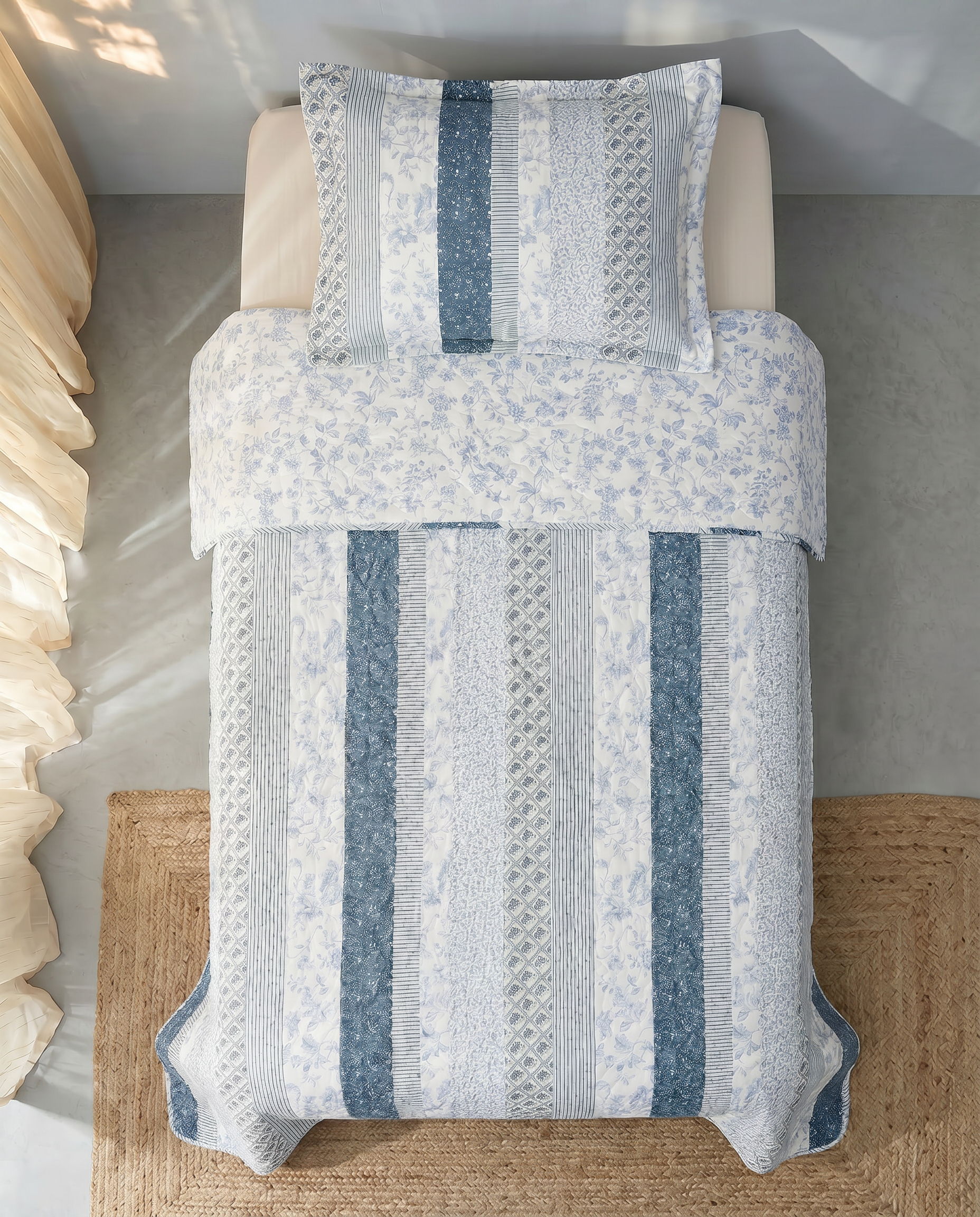 Quilt Flor Vertical 1.5 Plazas-2