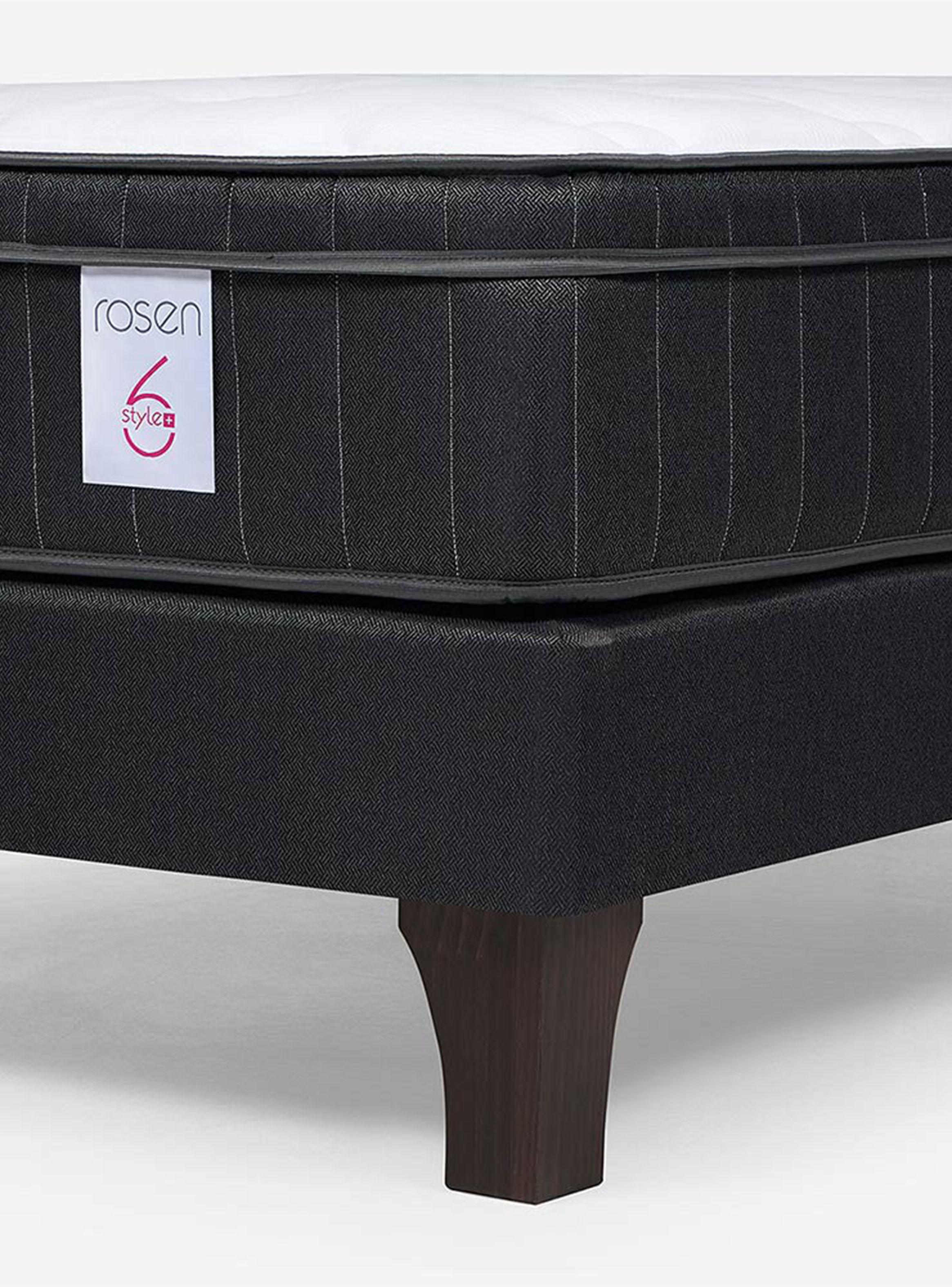Cama New Style 6 Plus 1.5 Plazas + Respaldo Lucio Grafito-4